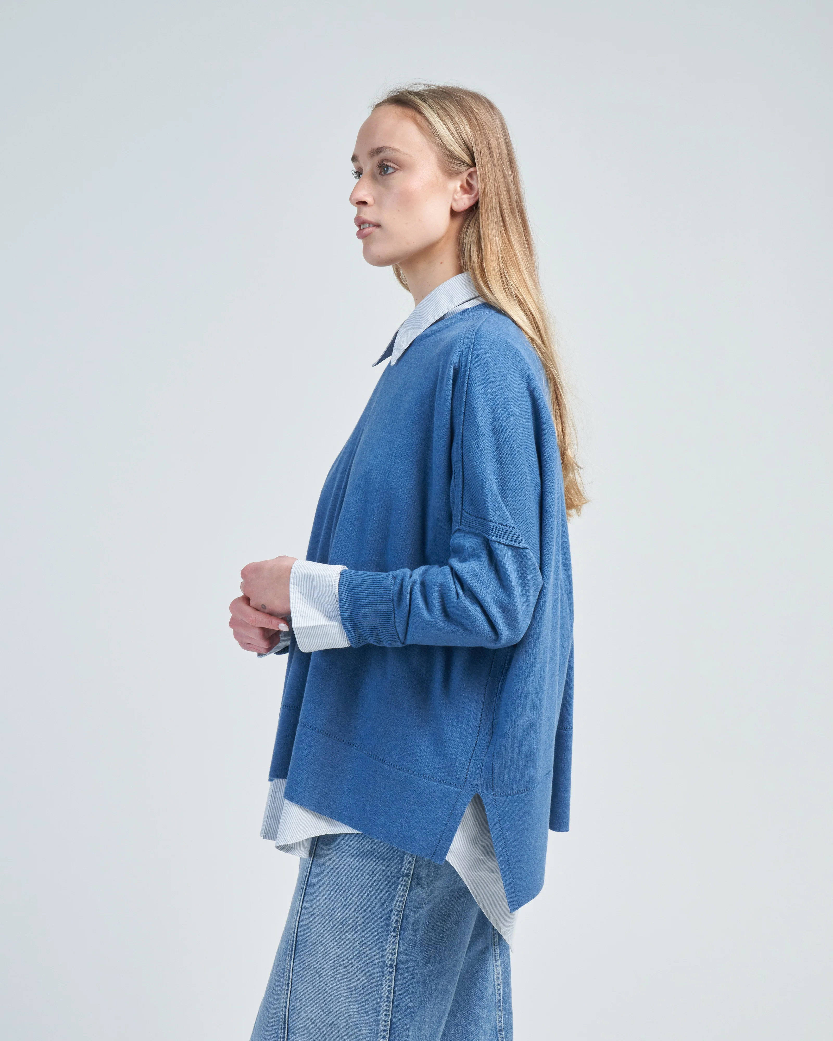 cotton pointelle crew - Image 3