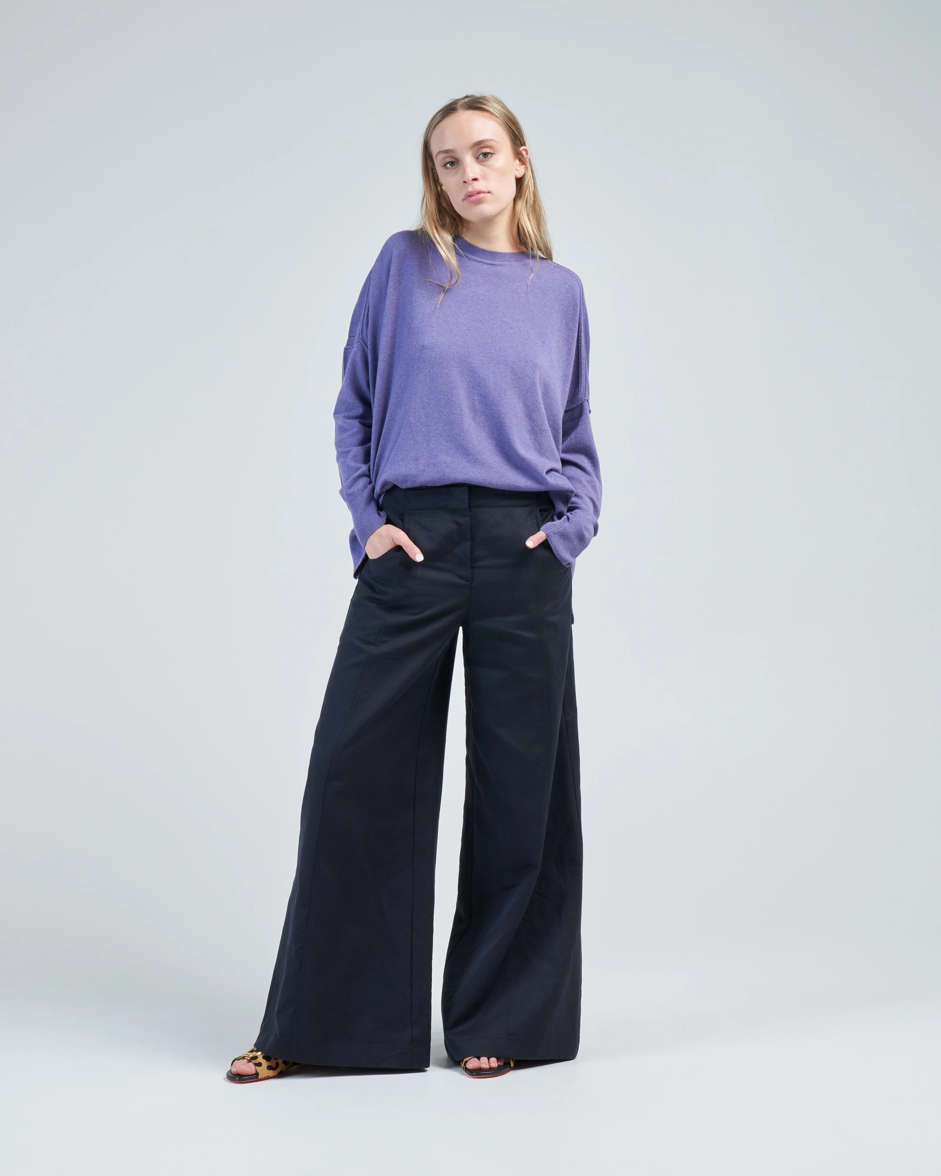 cotton pointelle crew - Image 2