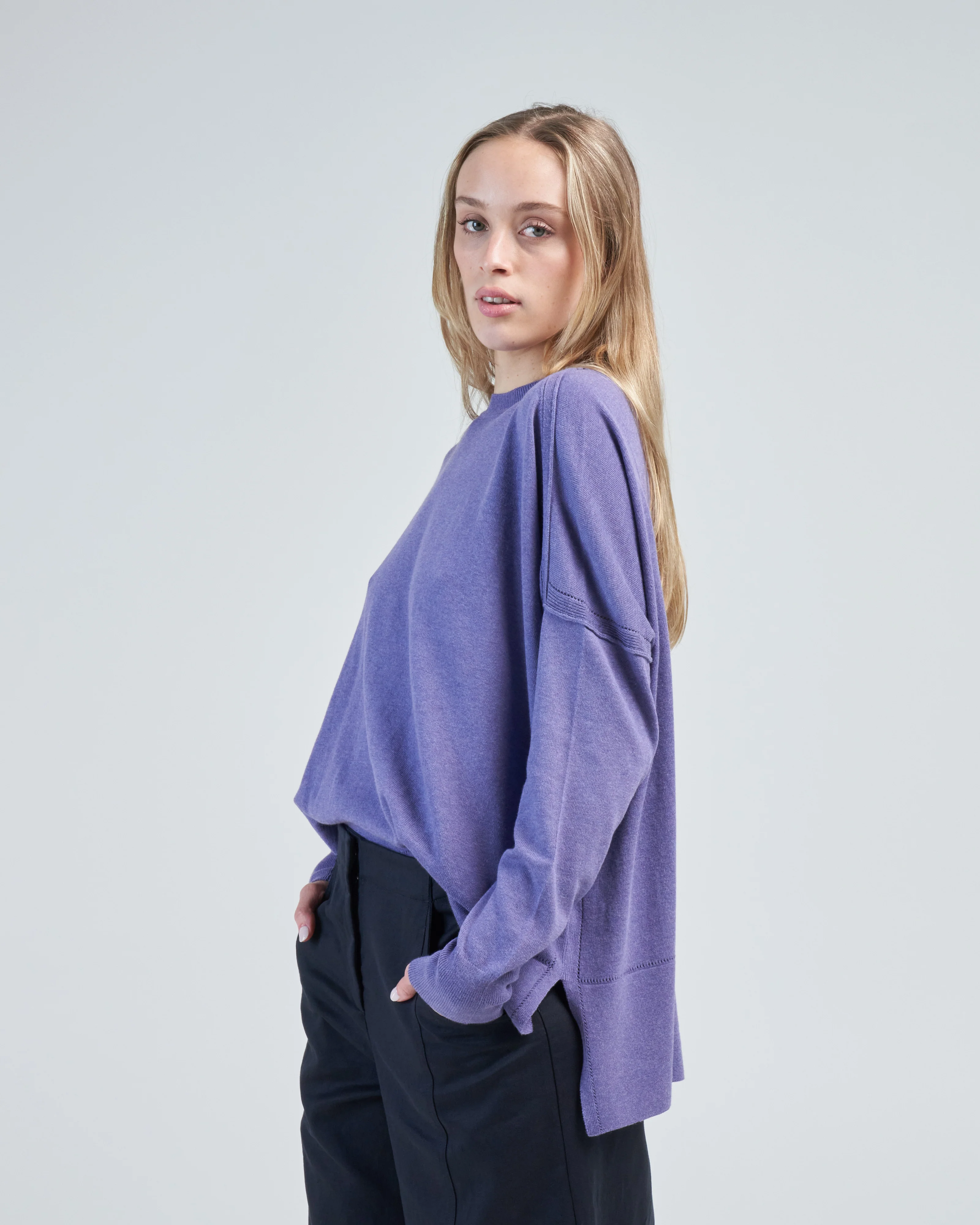 cotton pointelle crew - Image 3