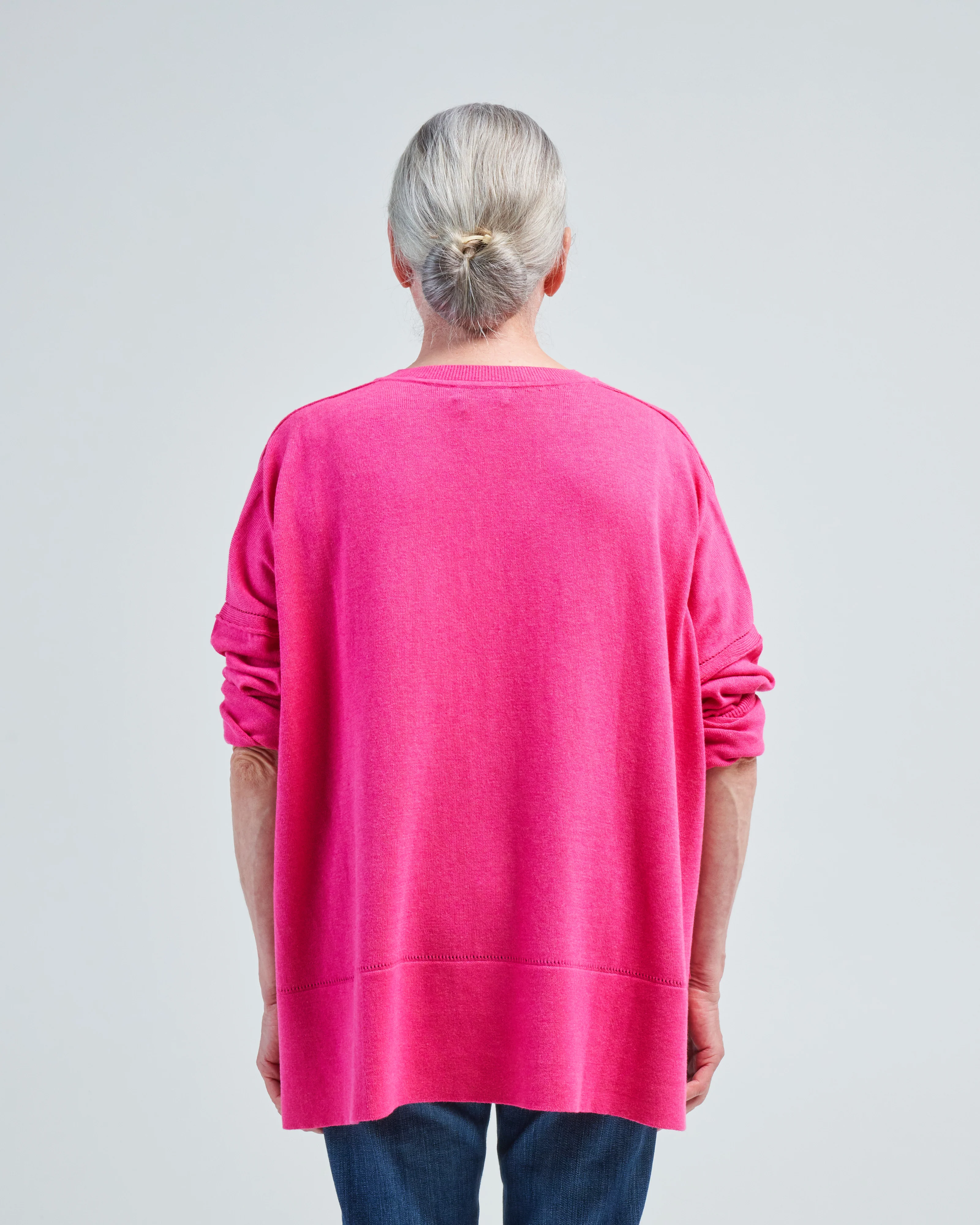 cotton pointelle v-neck - Image 4