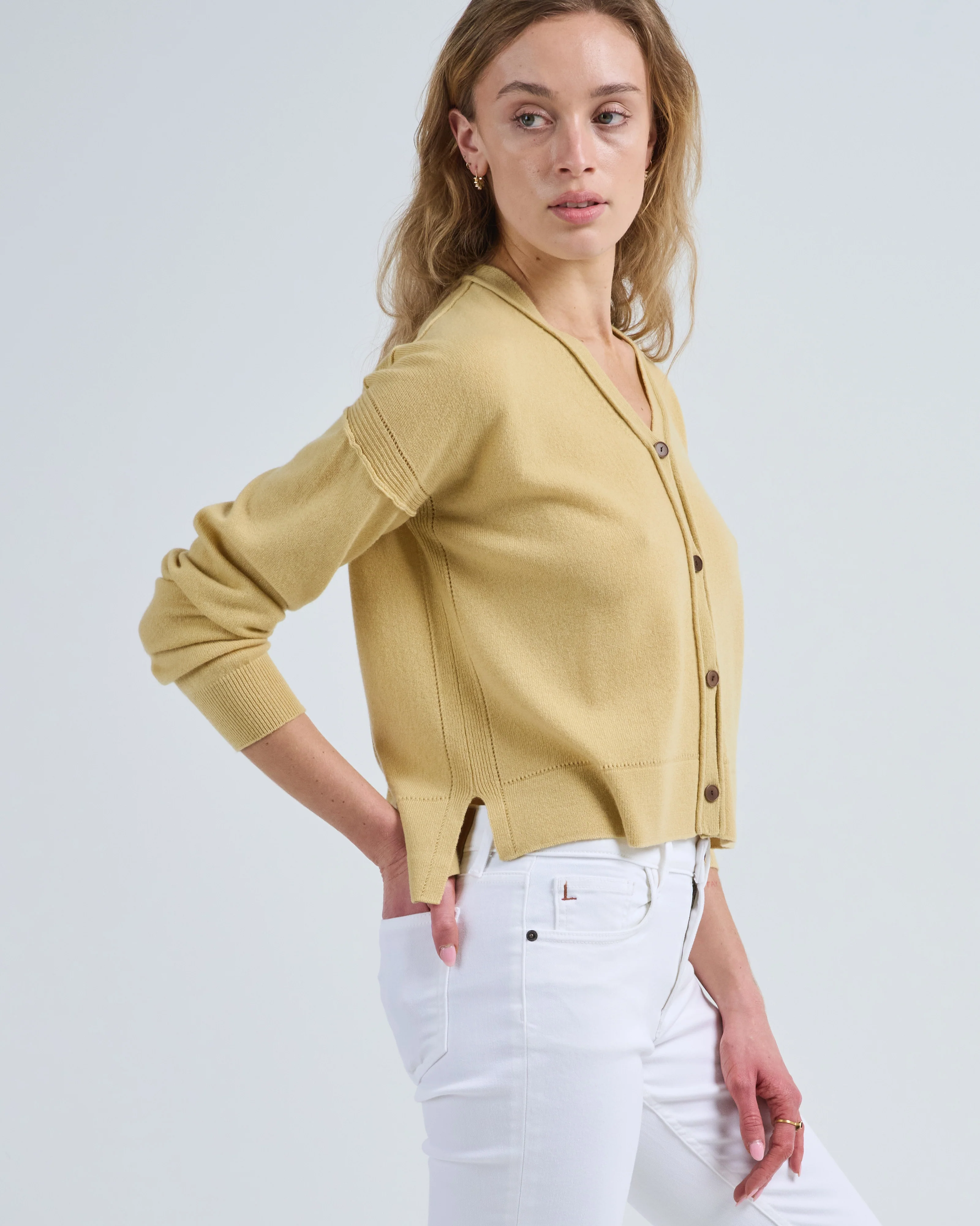 cropped pointelle cardigan - Image 3