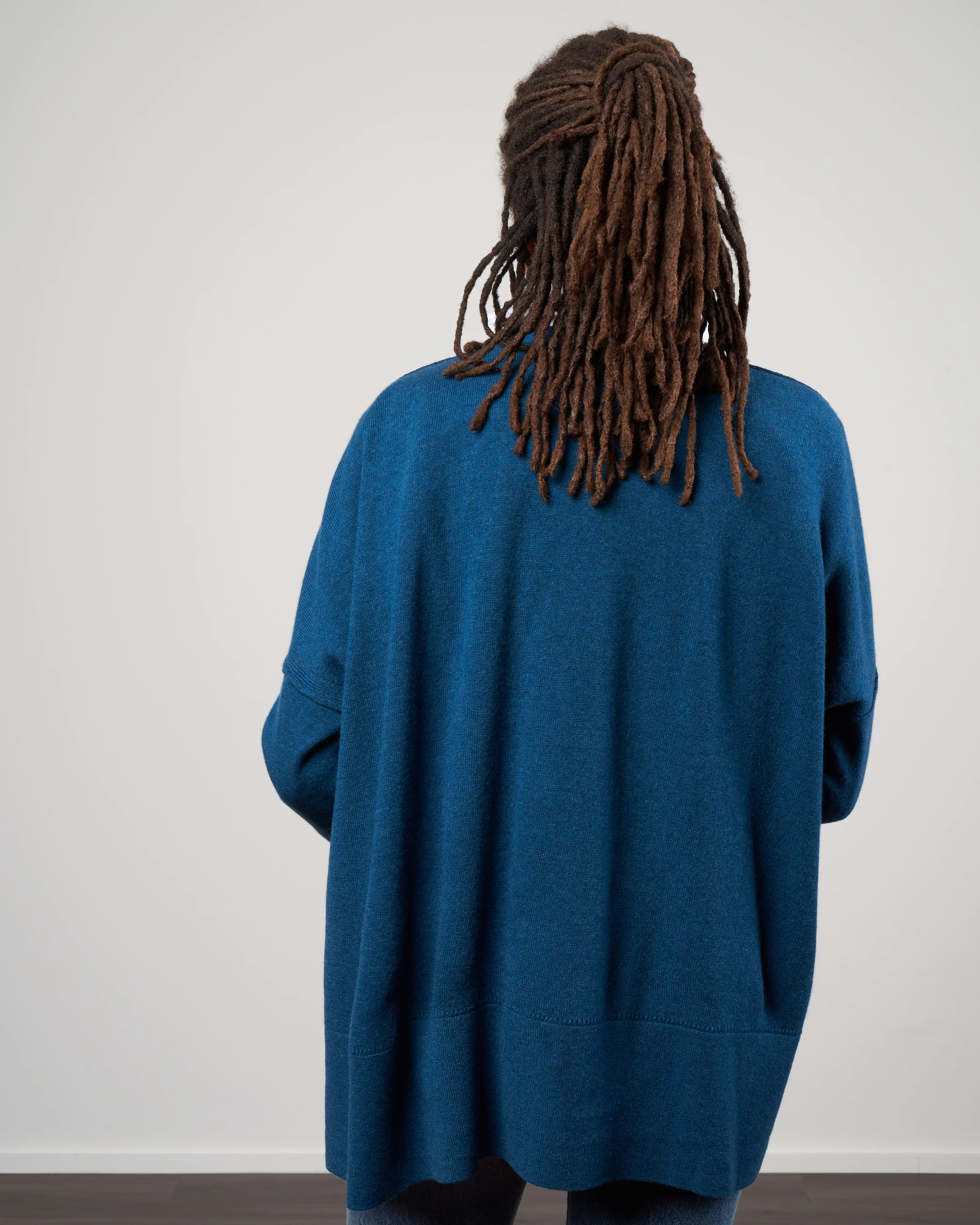 dropped shoulder cardigan - alpine - Image 4