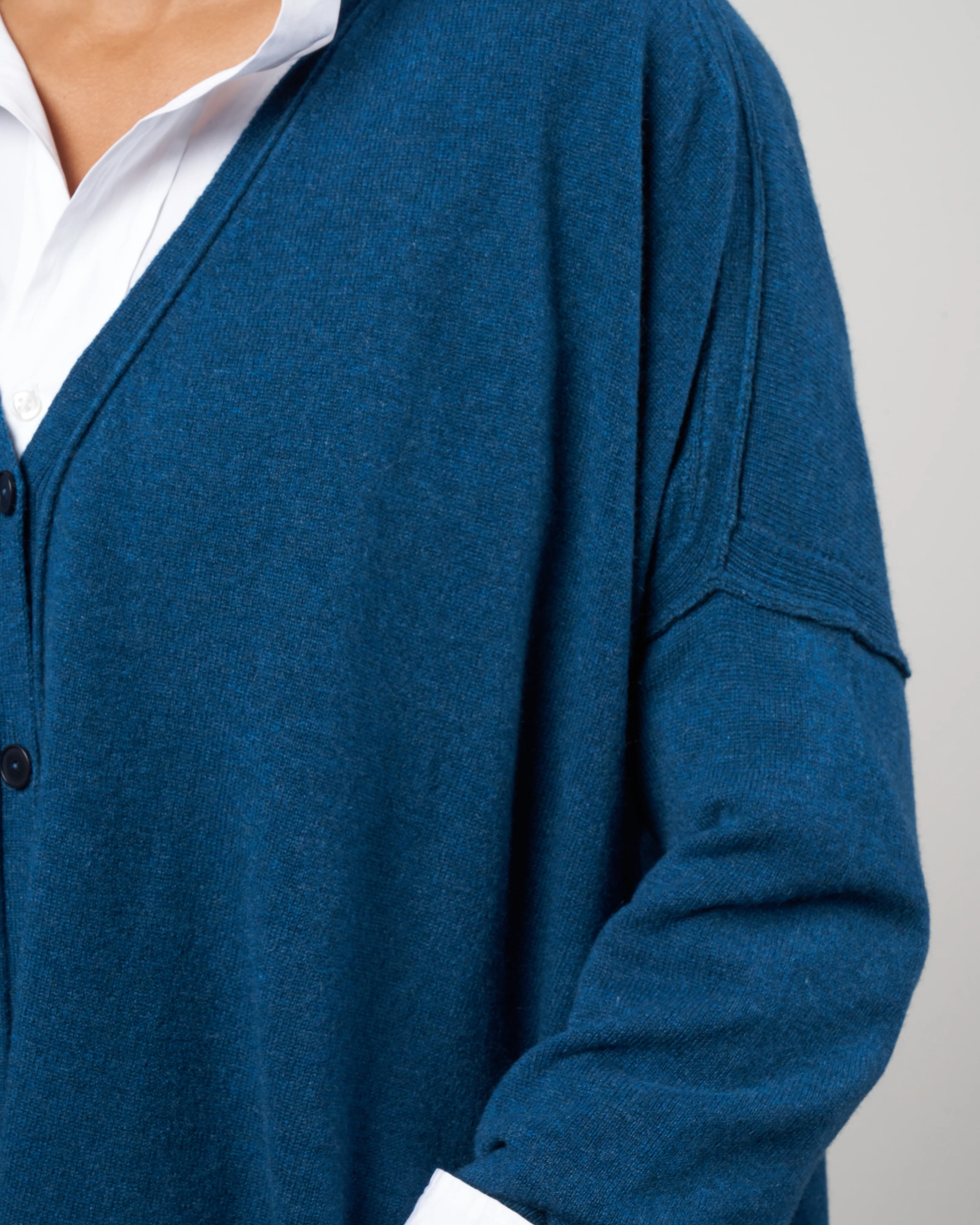 dropped shoulder cardigan - alpine - Image 5