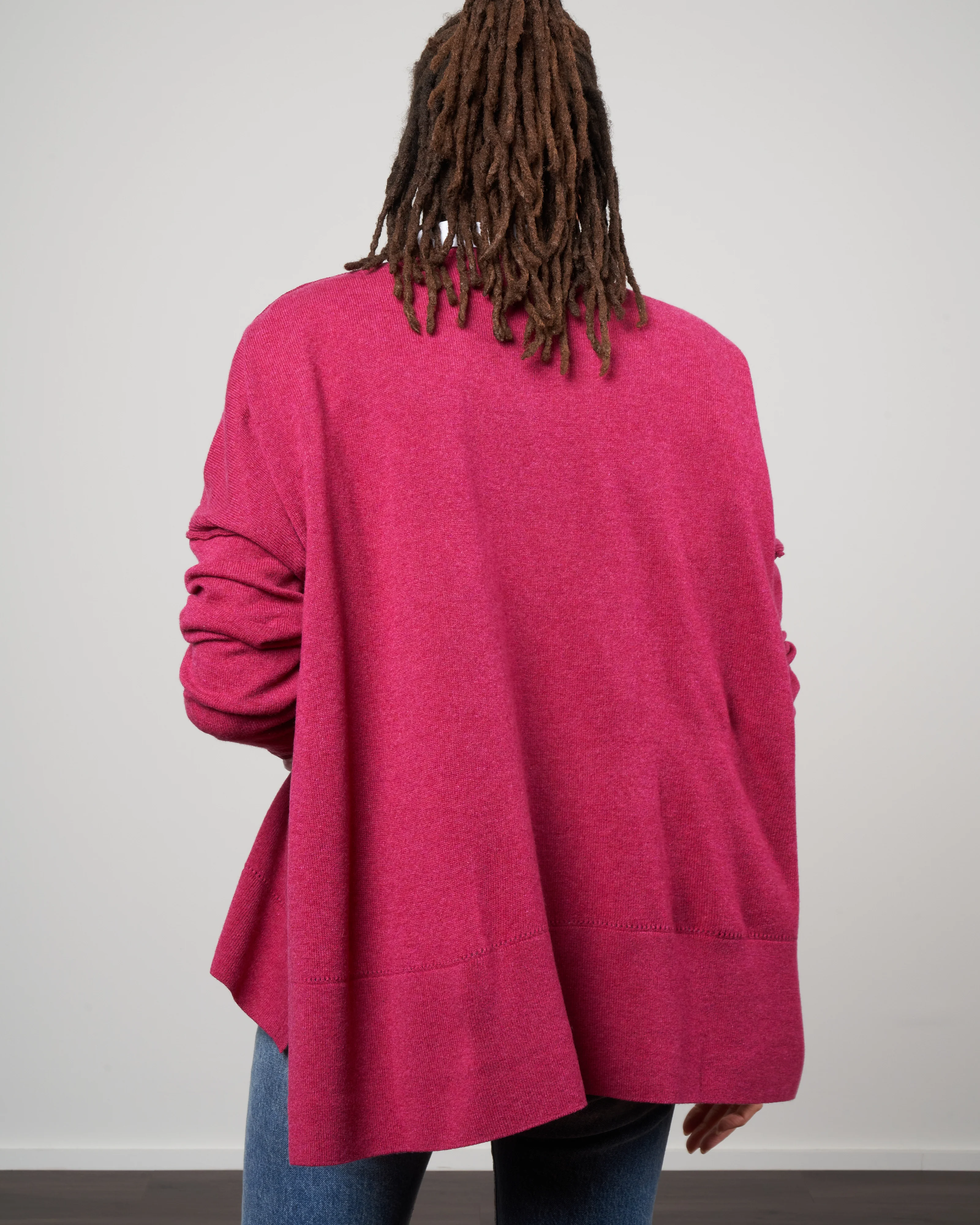 dropped shoulder v neck sweater - kapoor - Image 4