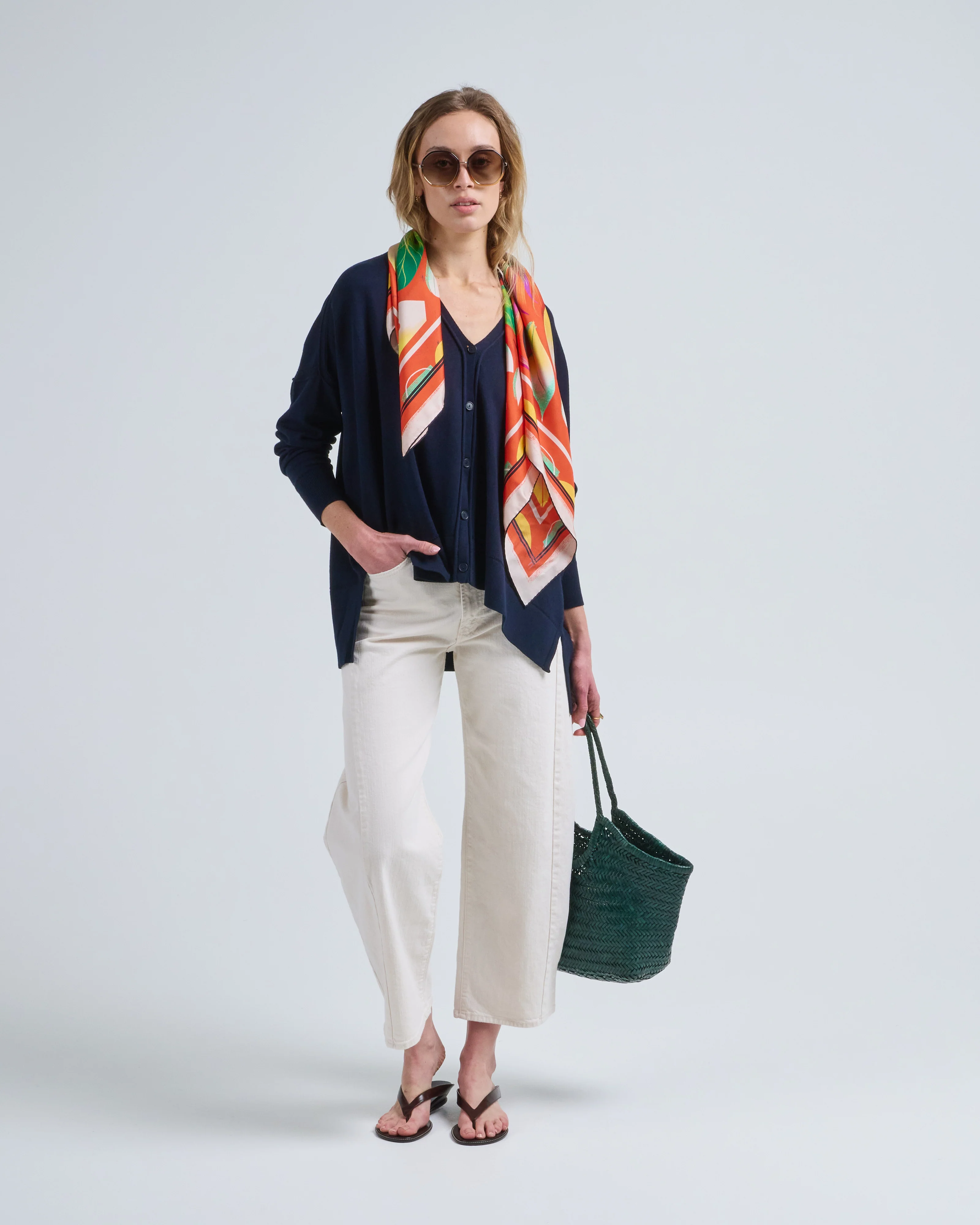 cotton pointelle cardigan - Image 2