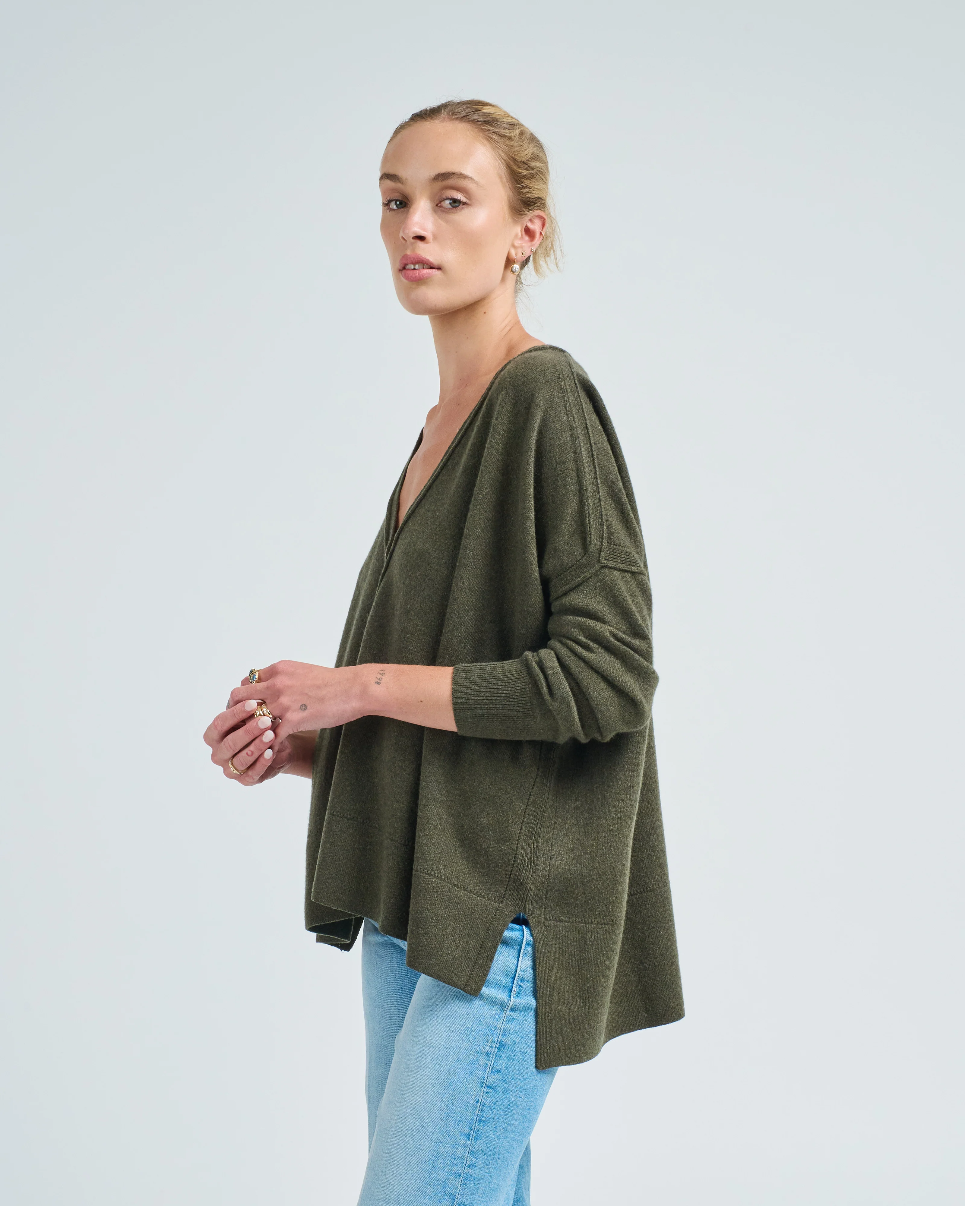 o/s pointelle cardigan - Image 3