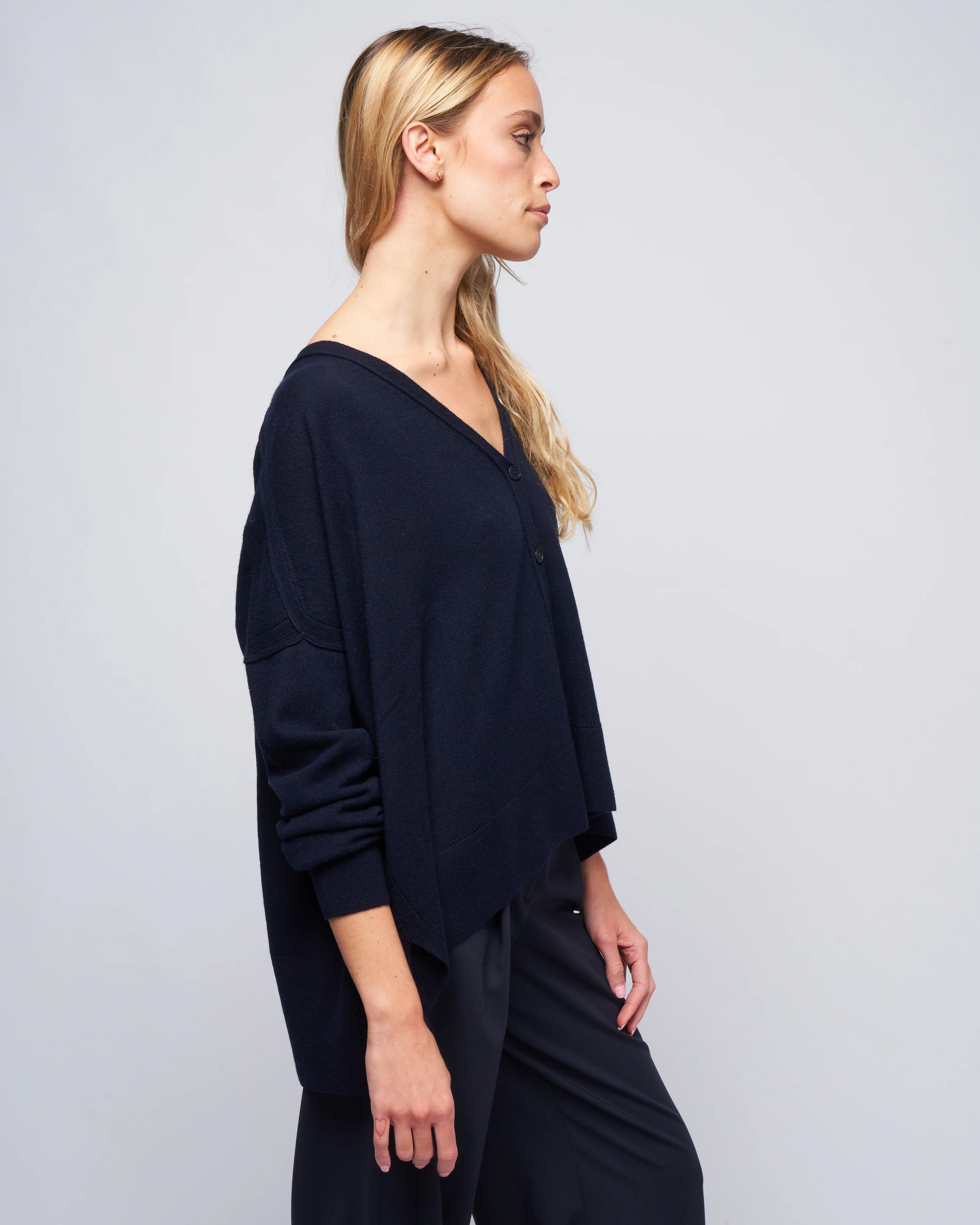 pointelle cardigan - pirate - Image 3