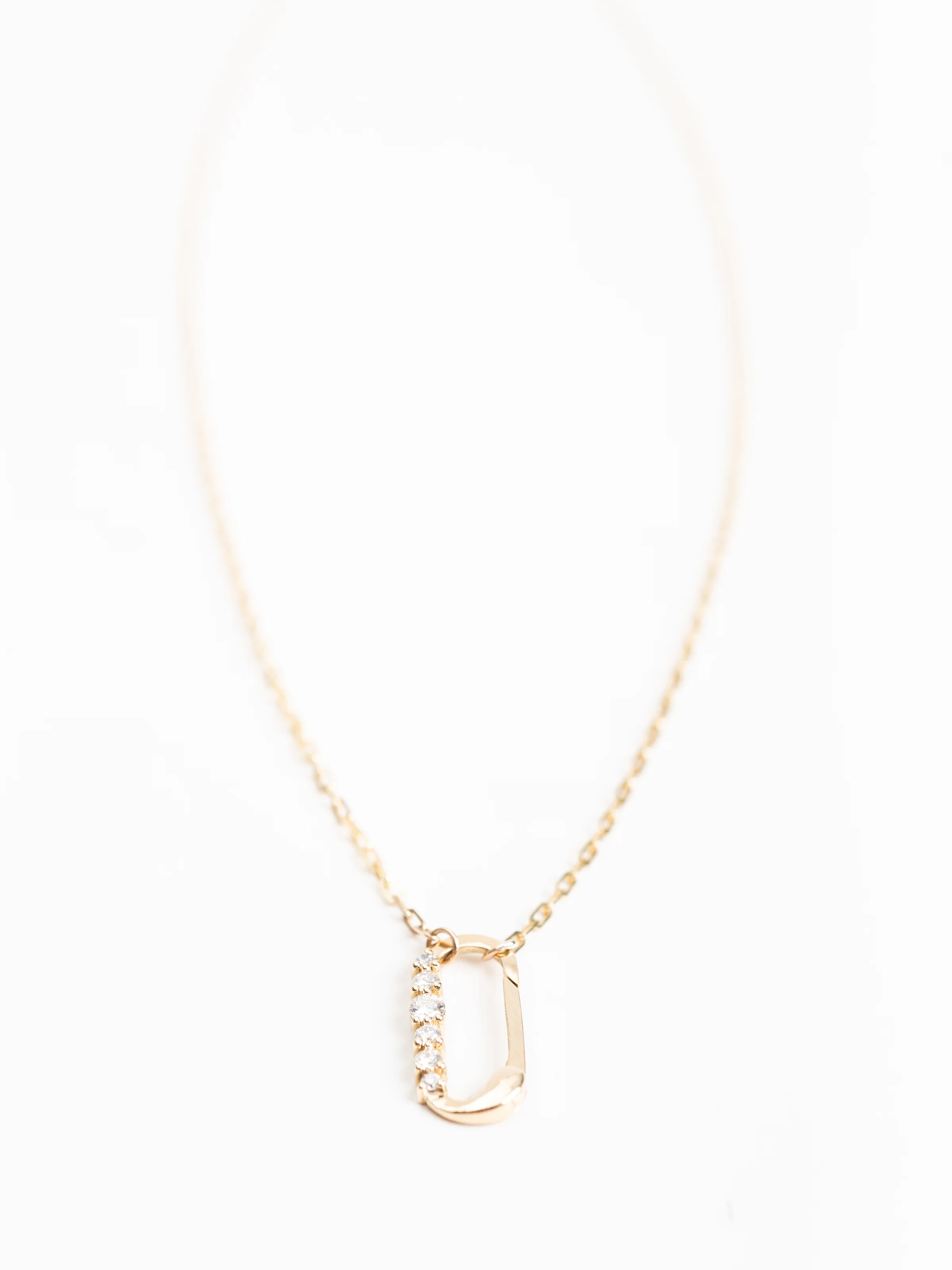 diamond key ring clasp necklace - Image 3