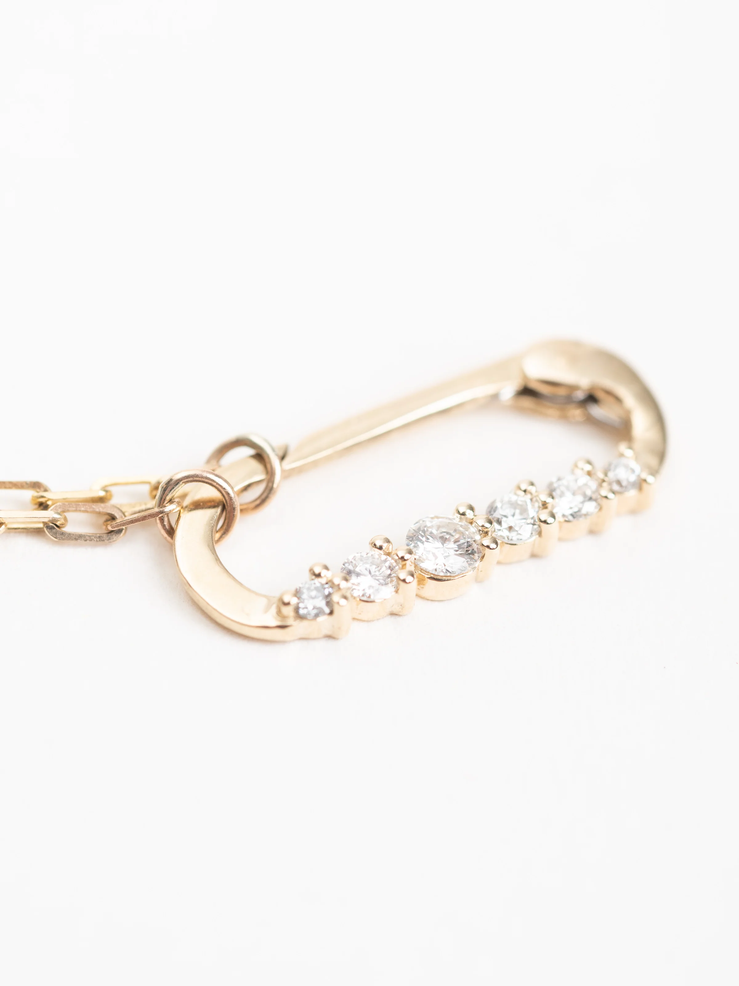 diamond key ring clasp necklace - Image 6