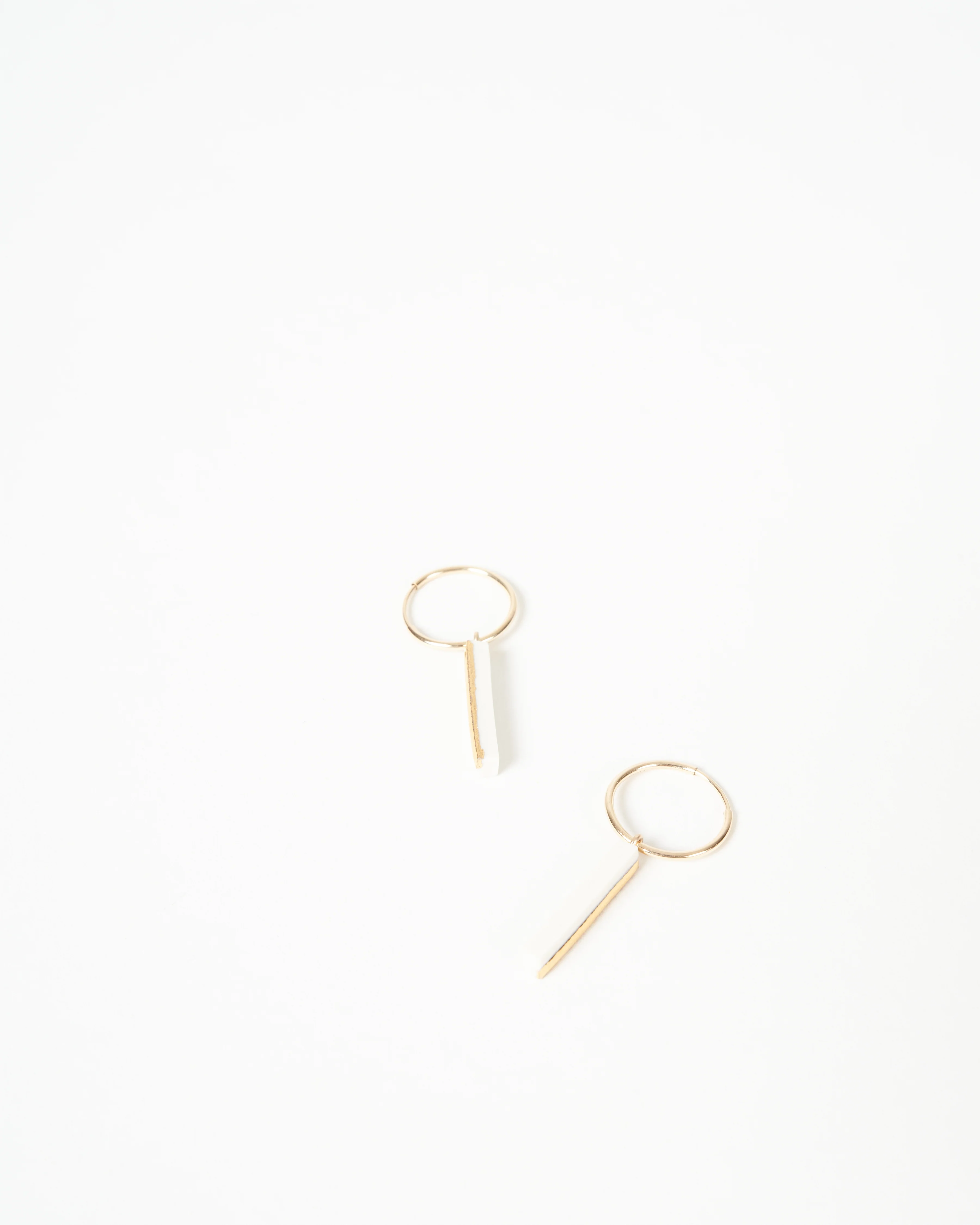 horizontal bar hoops - white - Image 2