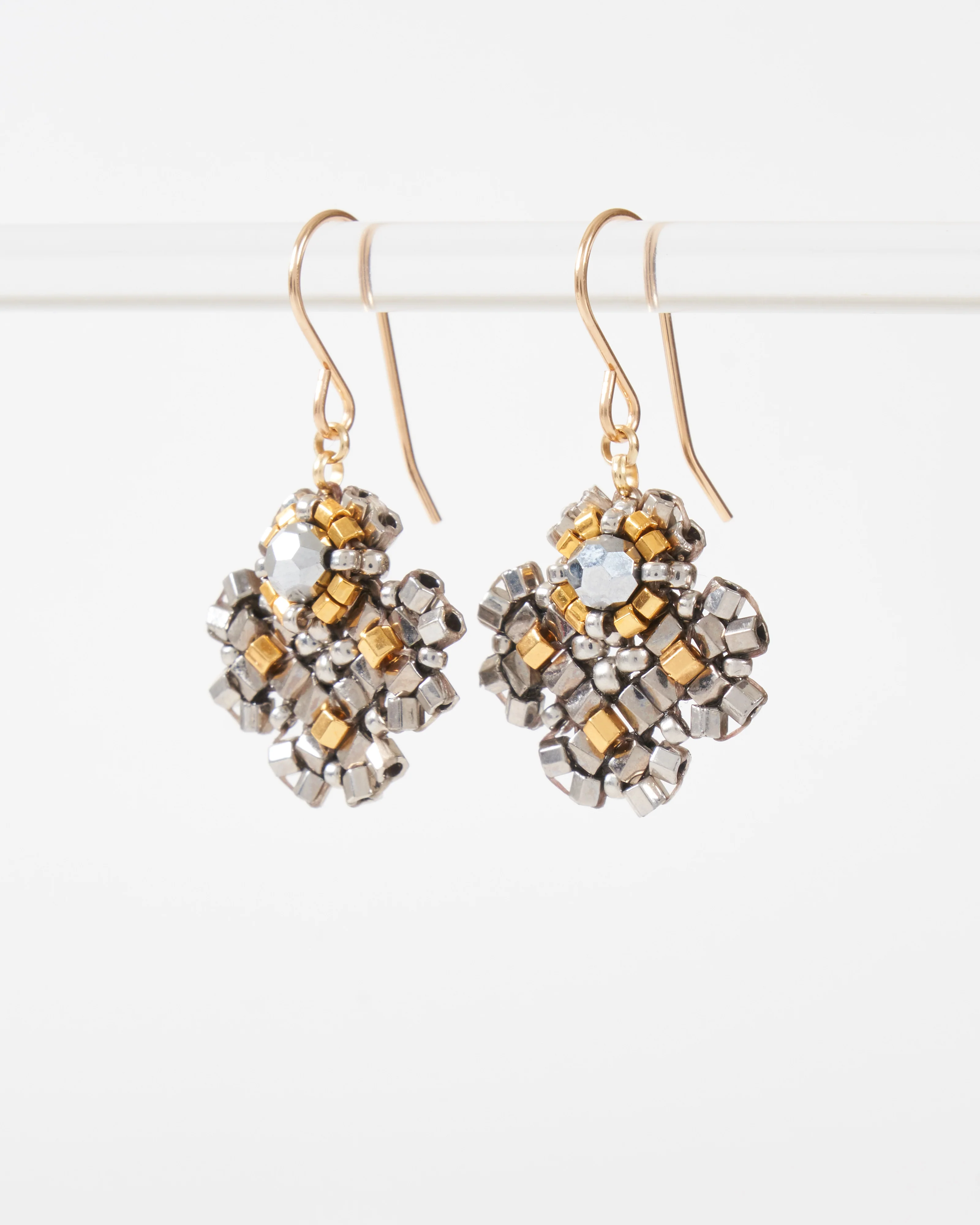 crystal and miyuki earrings - Image 2