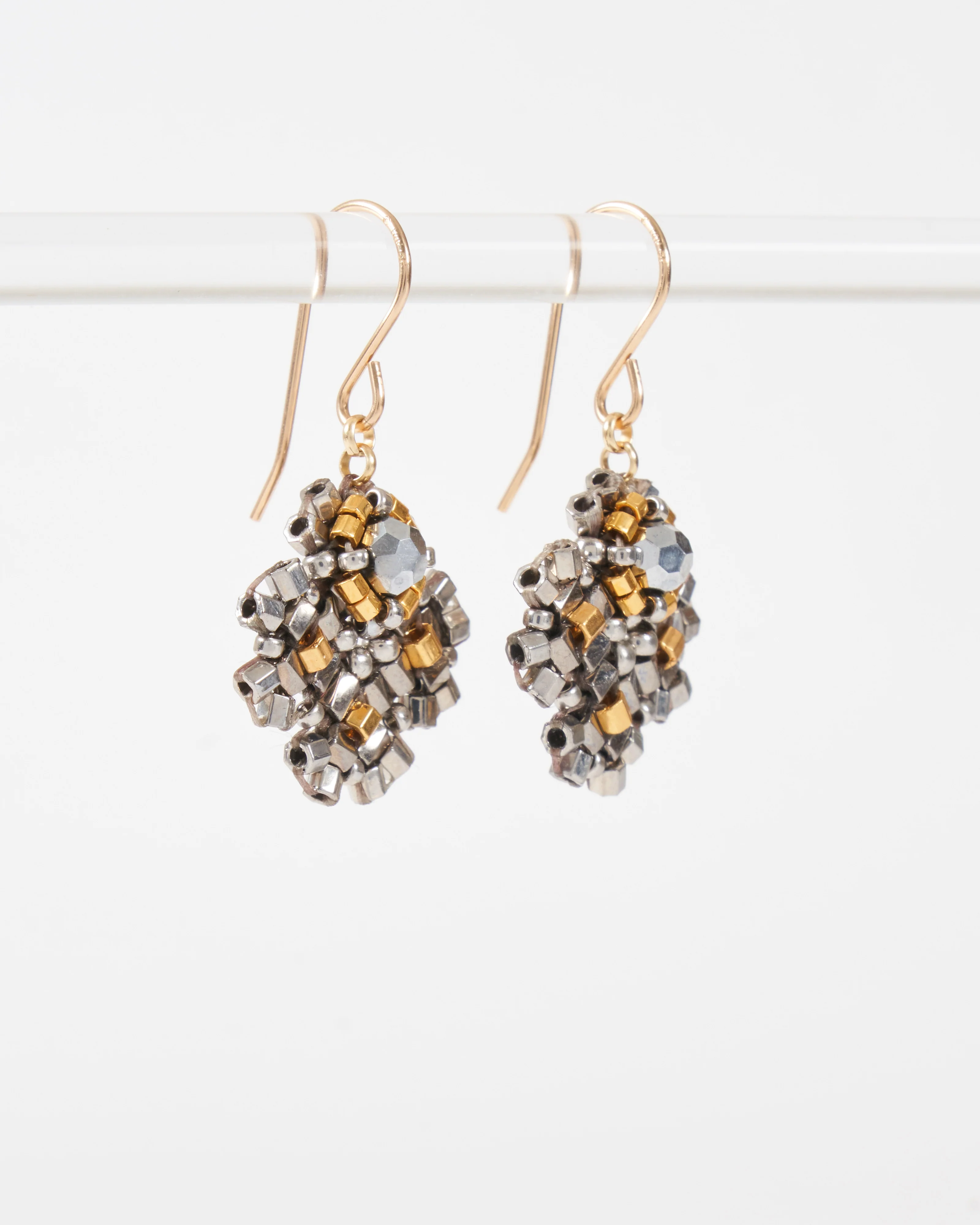 crystal and miyuki earrings - Image 3