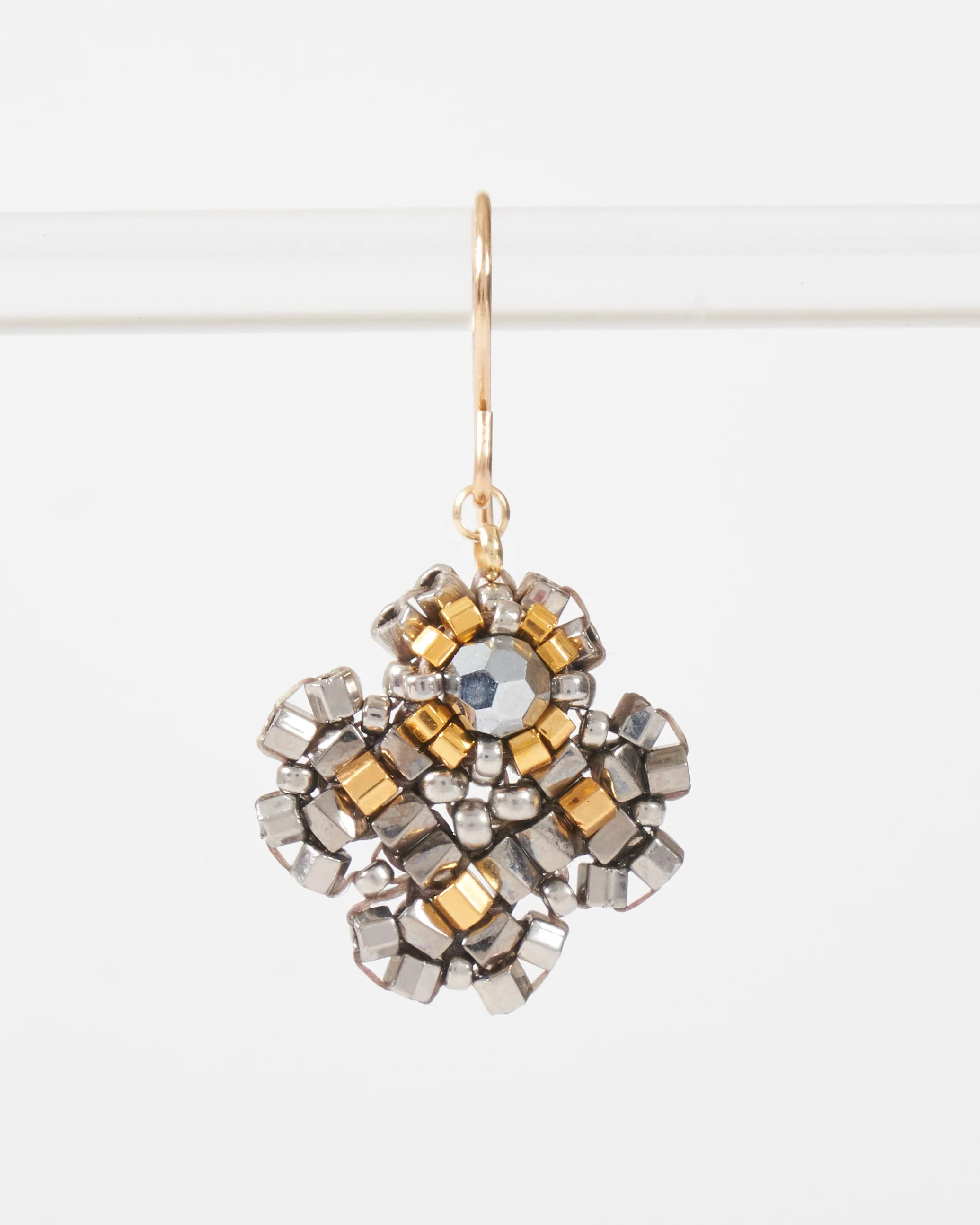 crystal and miyuki earrings - Image 4
