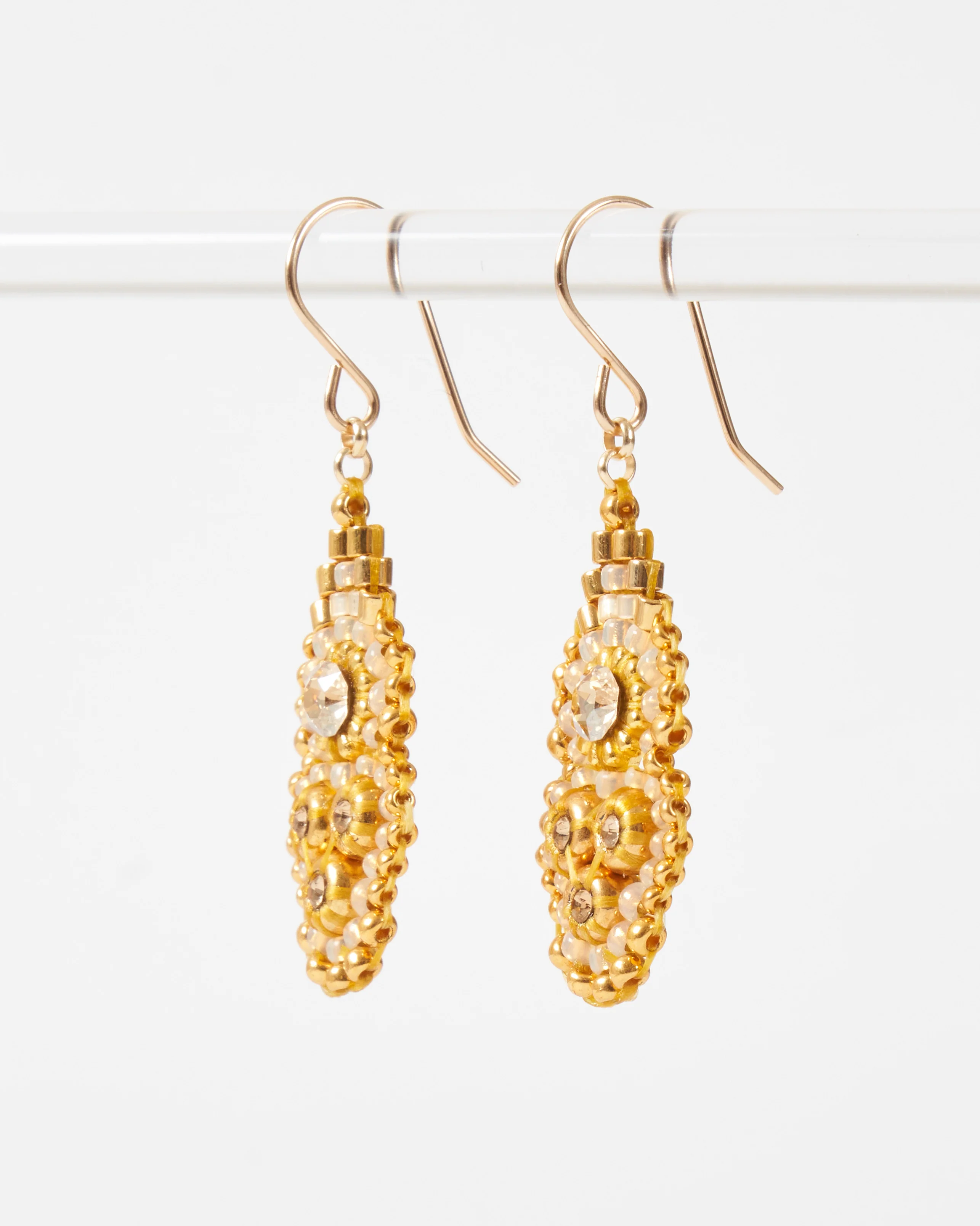 swarvoski and miyuki earrings - Image 3