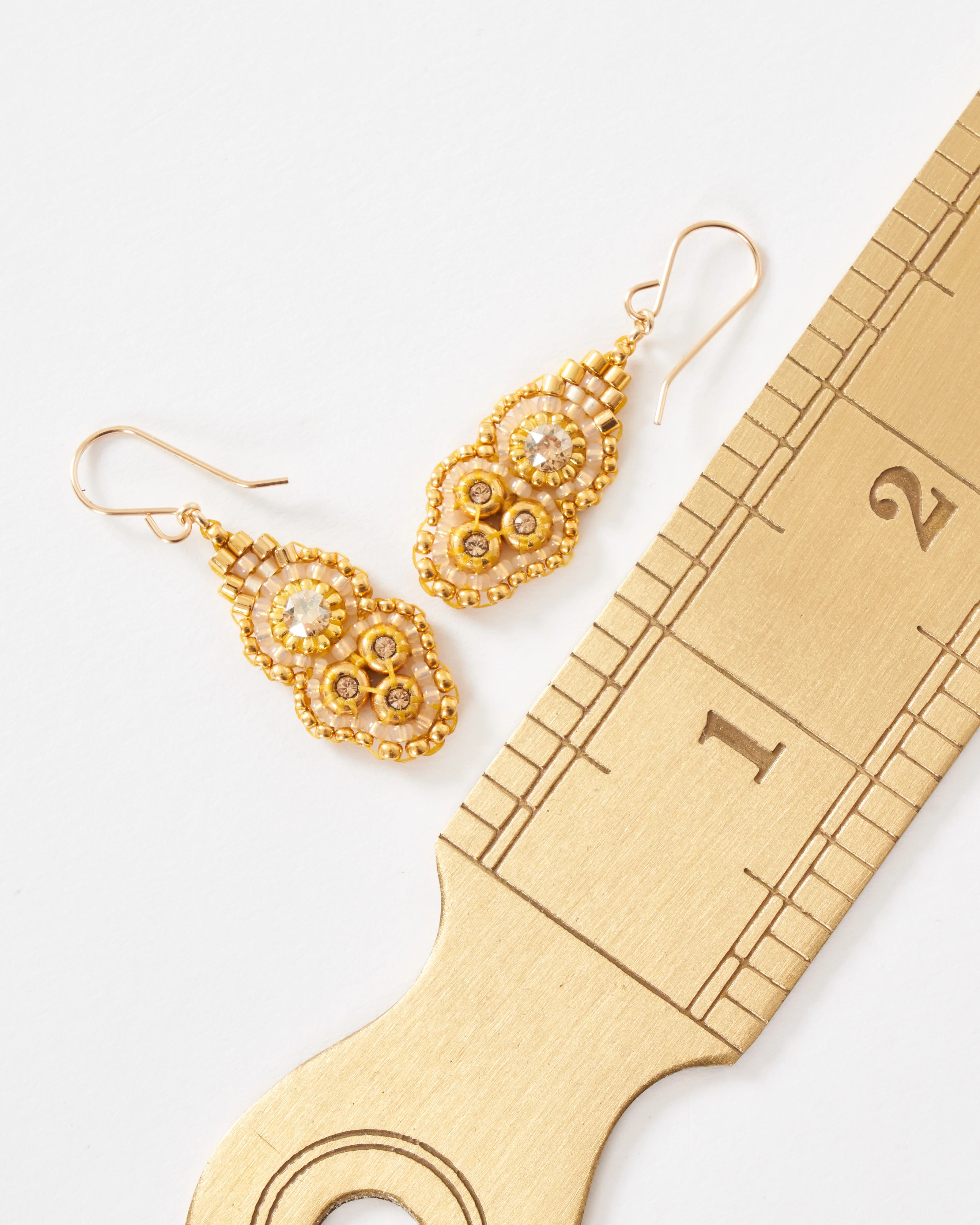 swarvoski and miyuki earrings - Image 5