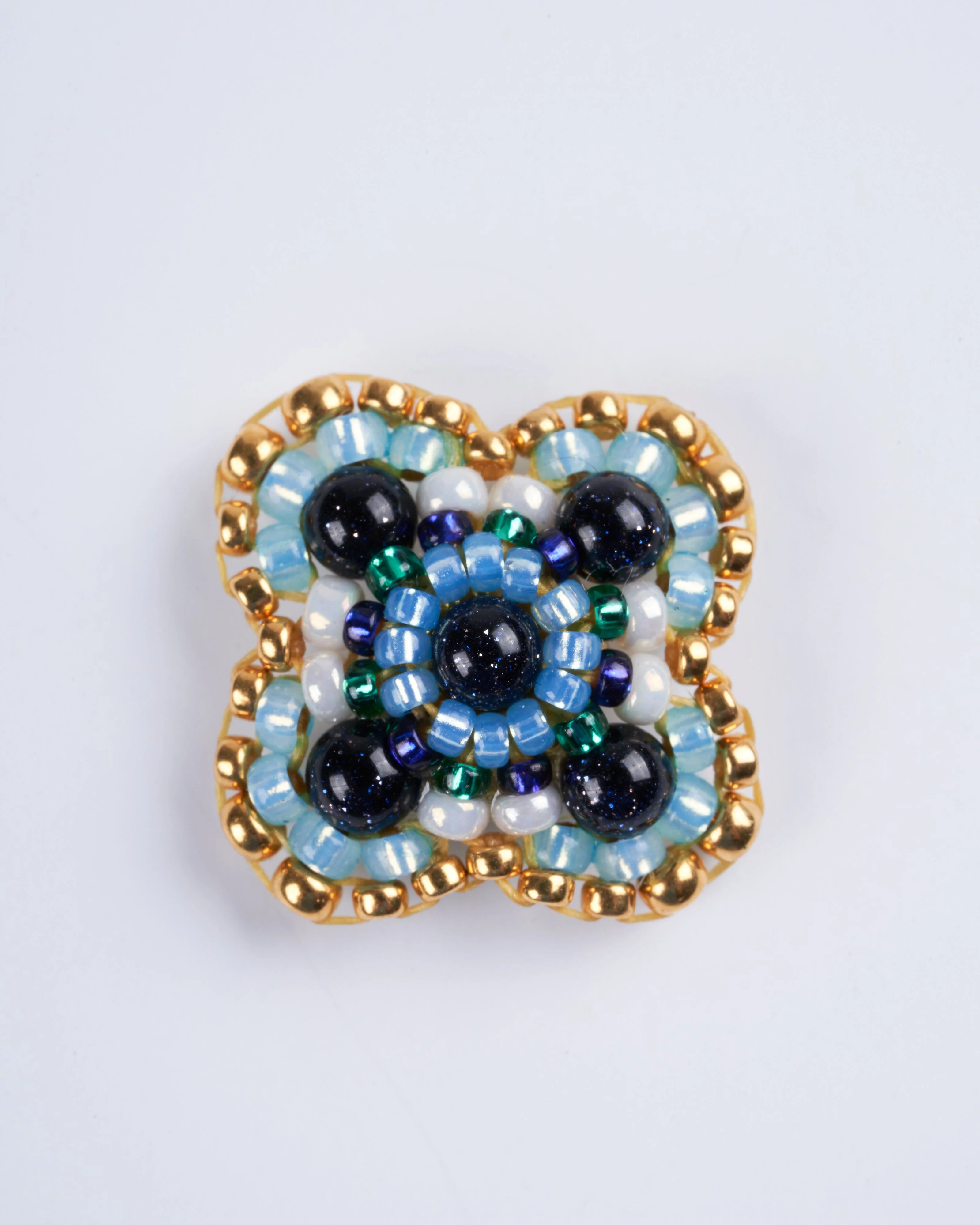 blue and gold stud - blue - Image 3