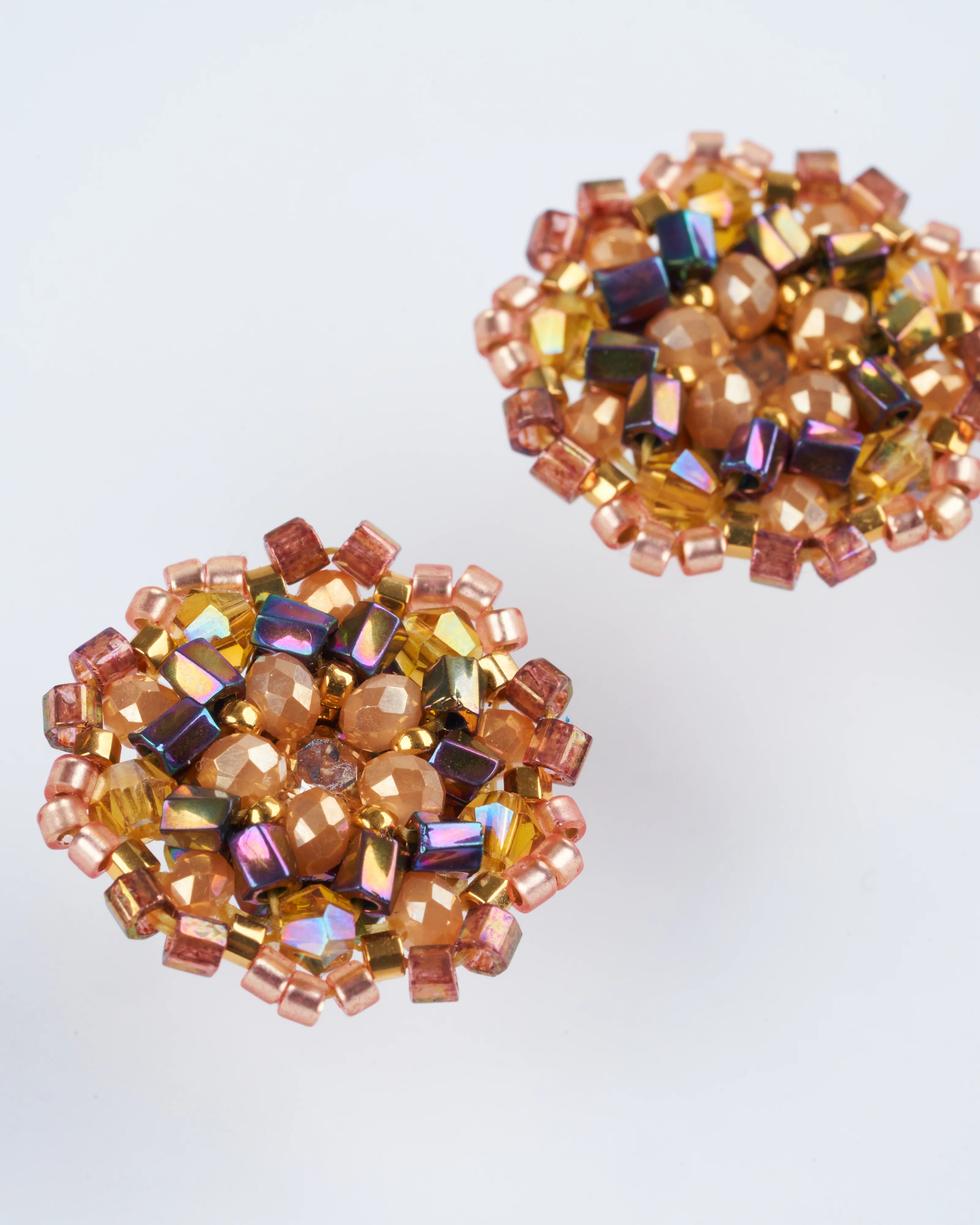 button post opalite bead earrings - multi - Image 2