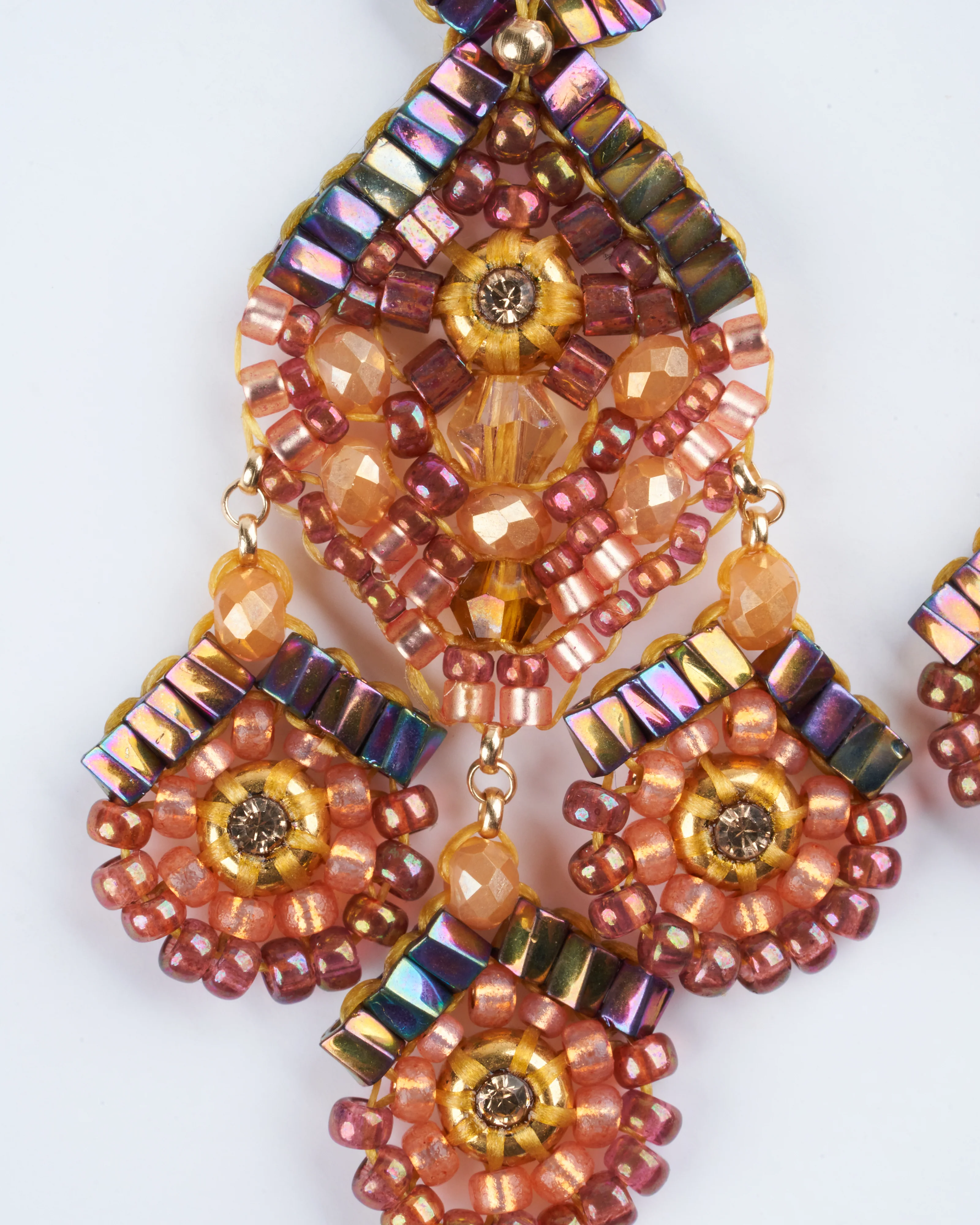 chandelier post mini opalite bead earrings - multi - Image 3