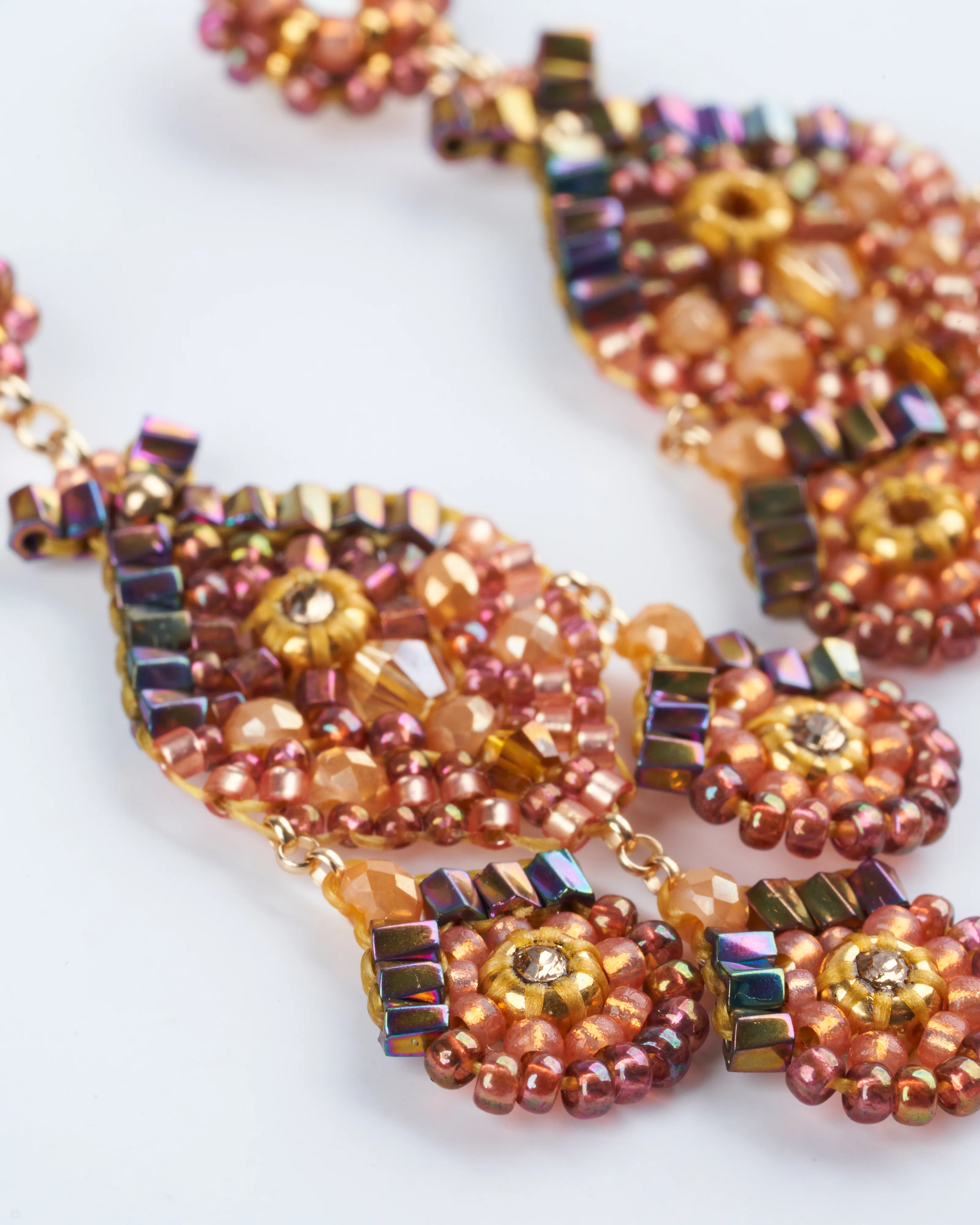 chandelier post mini opalite bead earrings - multi - Image 4