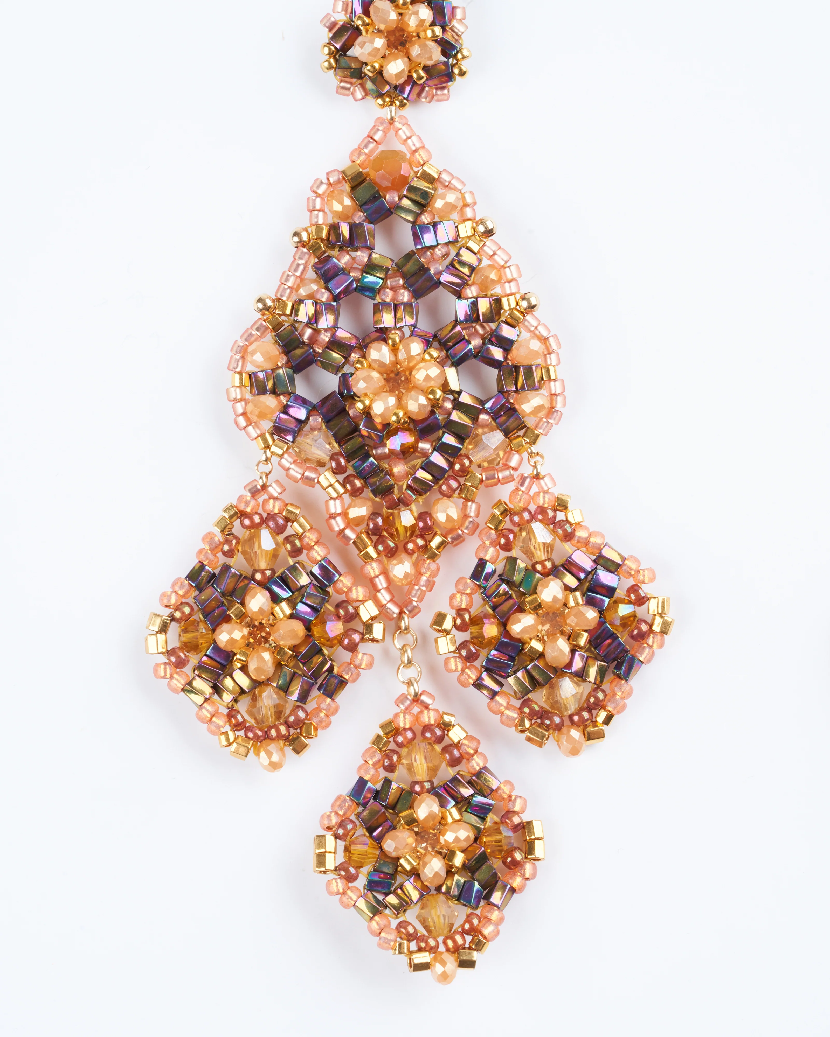 chandelier post mini opalite bead earrings - multi - Image 5