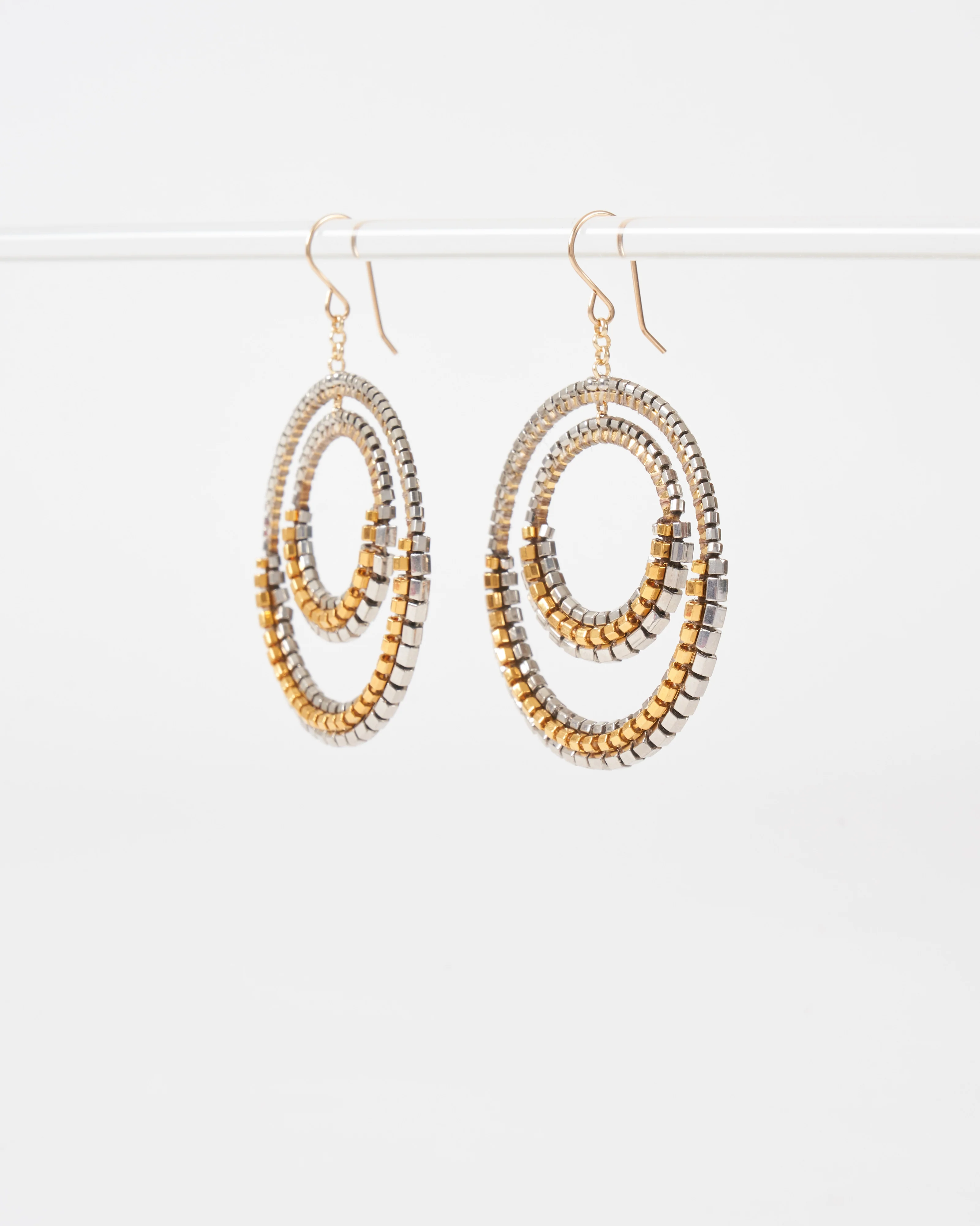 crystal and miyuki earrings - Image 3