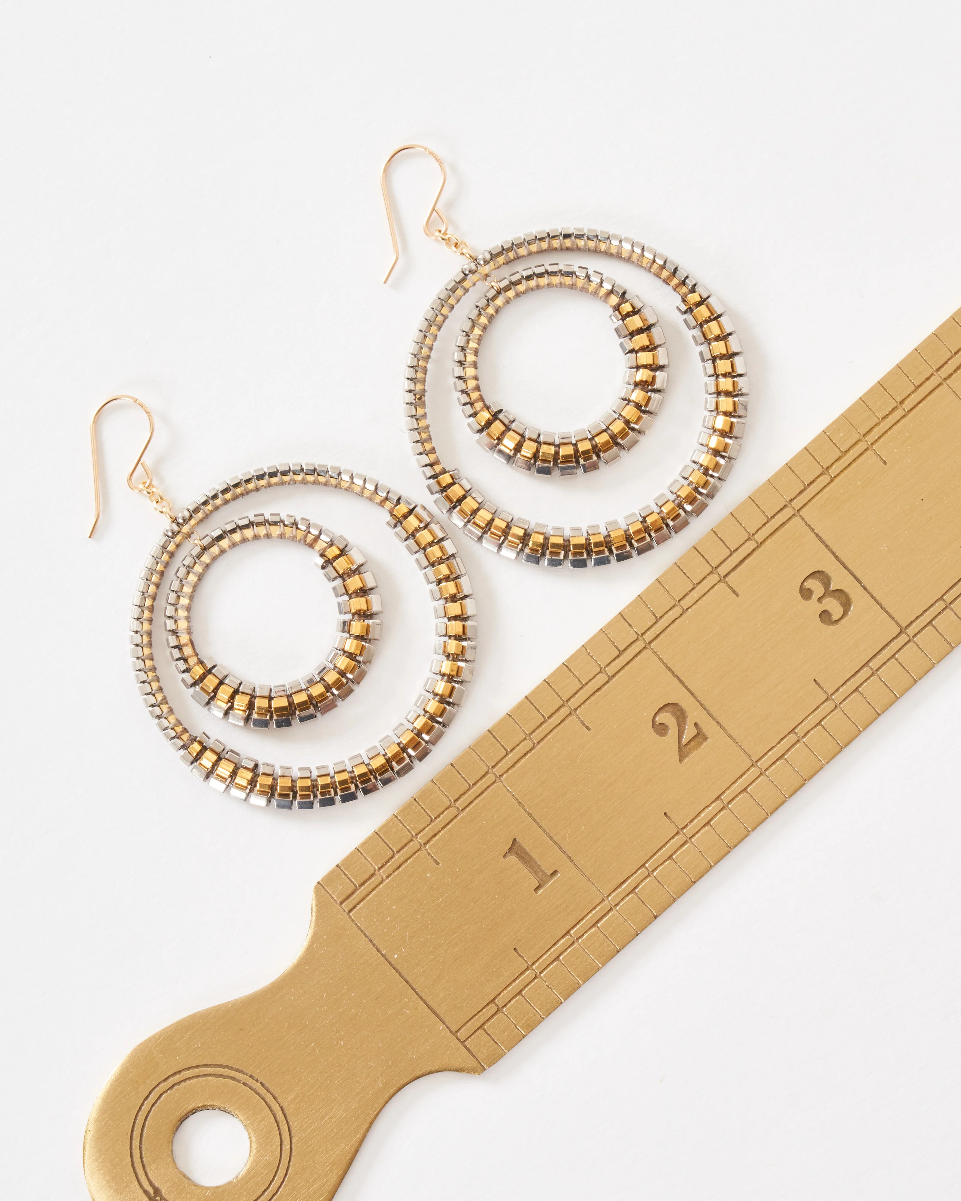 crystal and miyuki earrings - Image 5