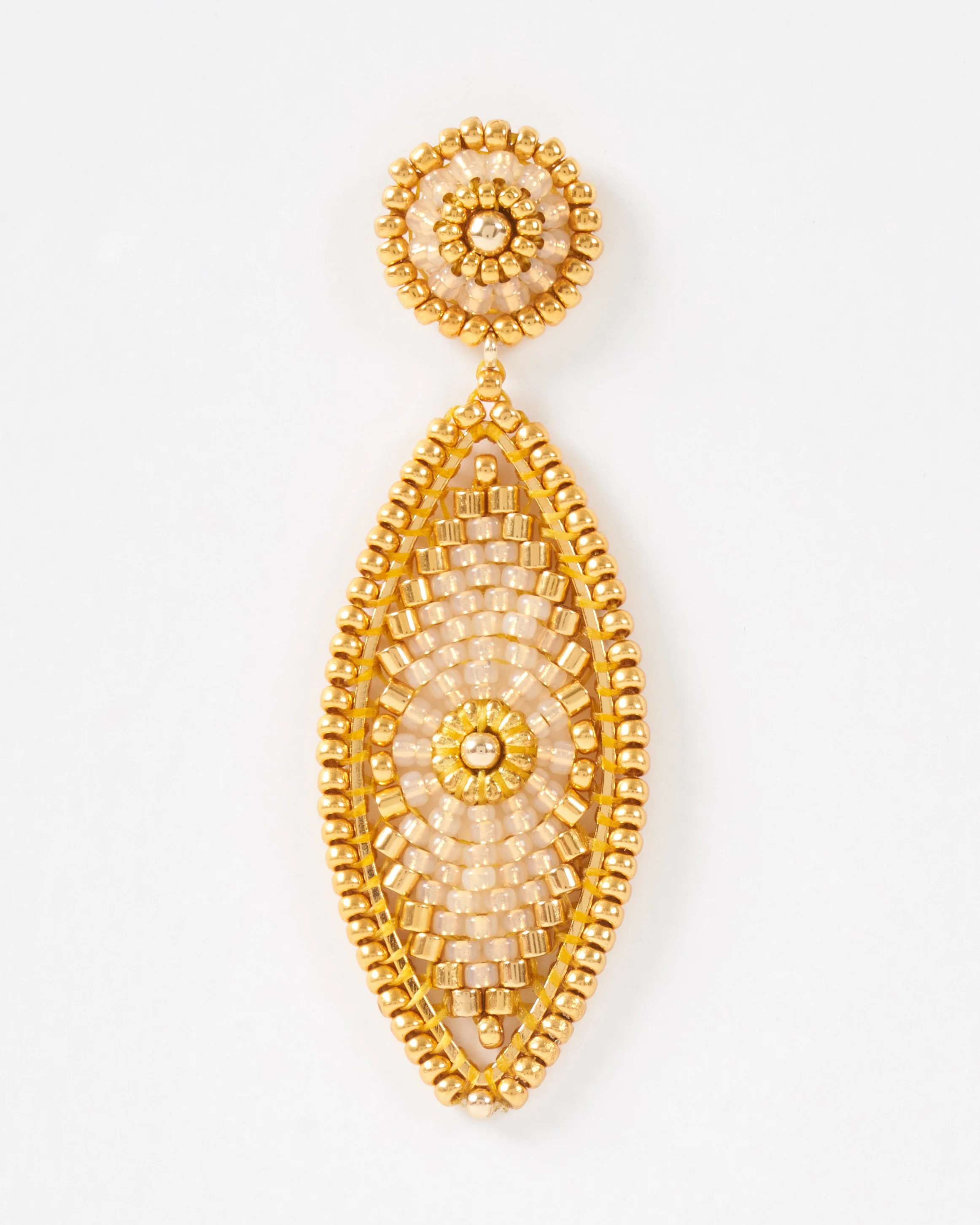 swarvoski and miyuki oval earrings - Image 2