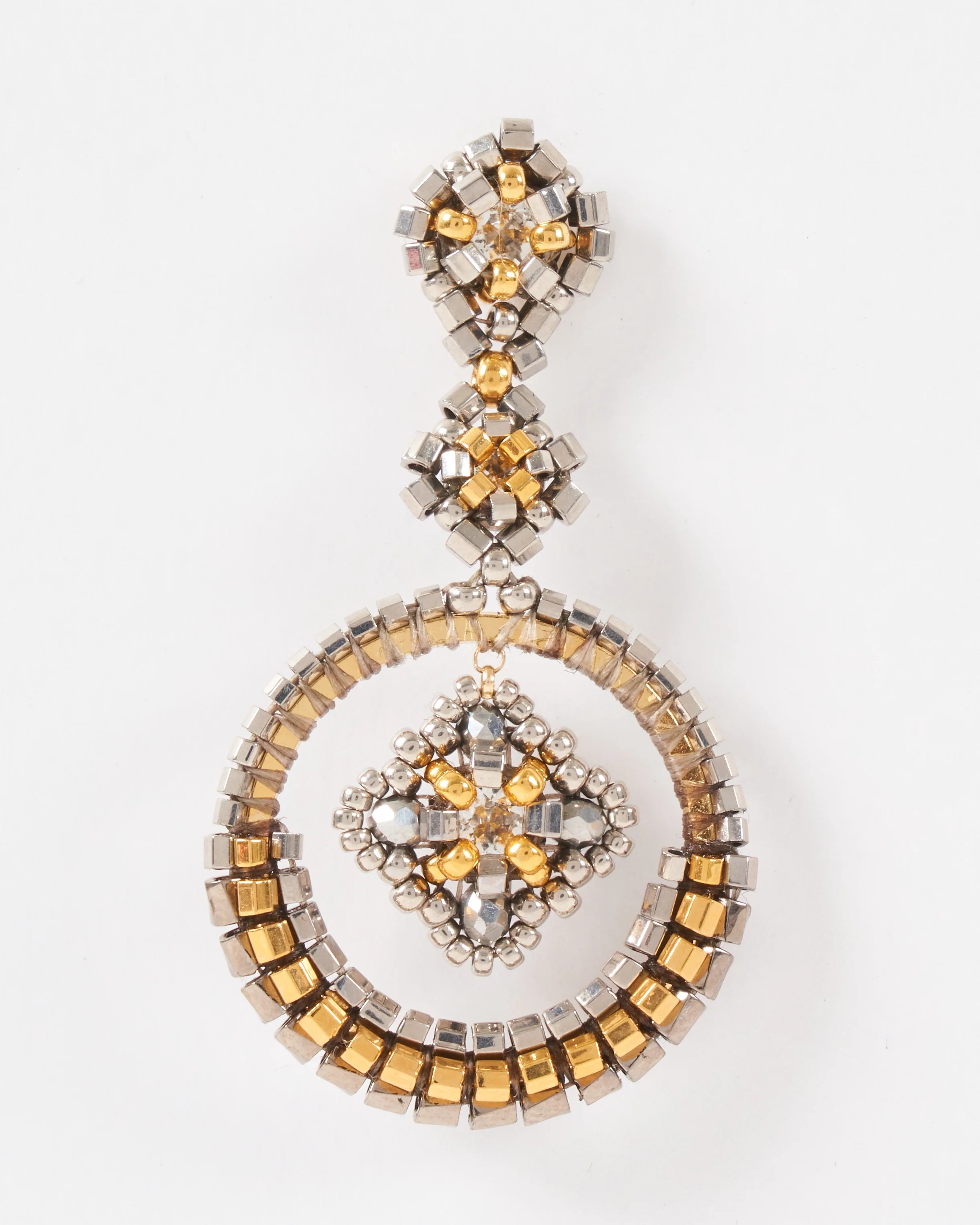 swarvoski and miyuki circular earrings - Image 2