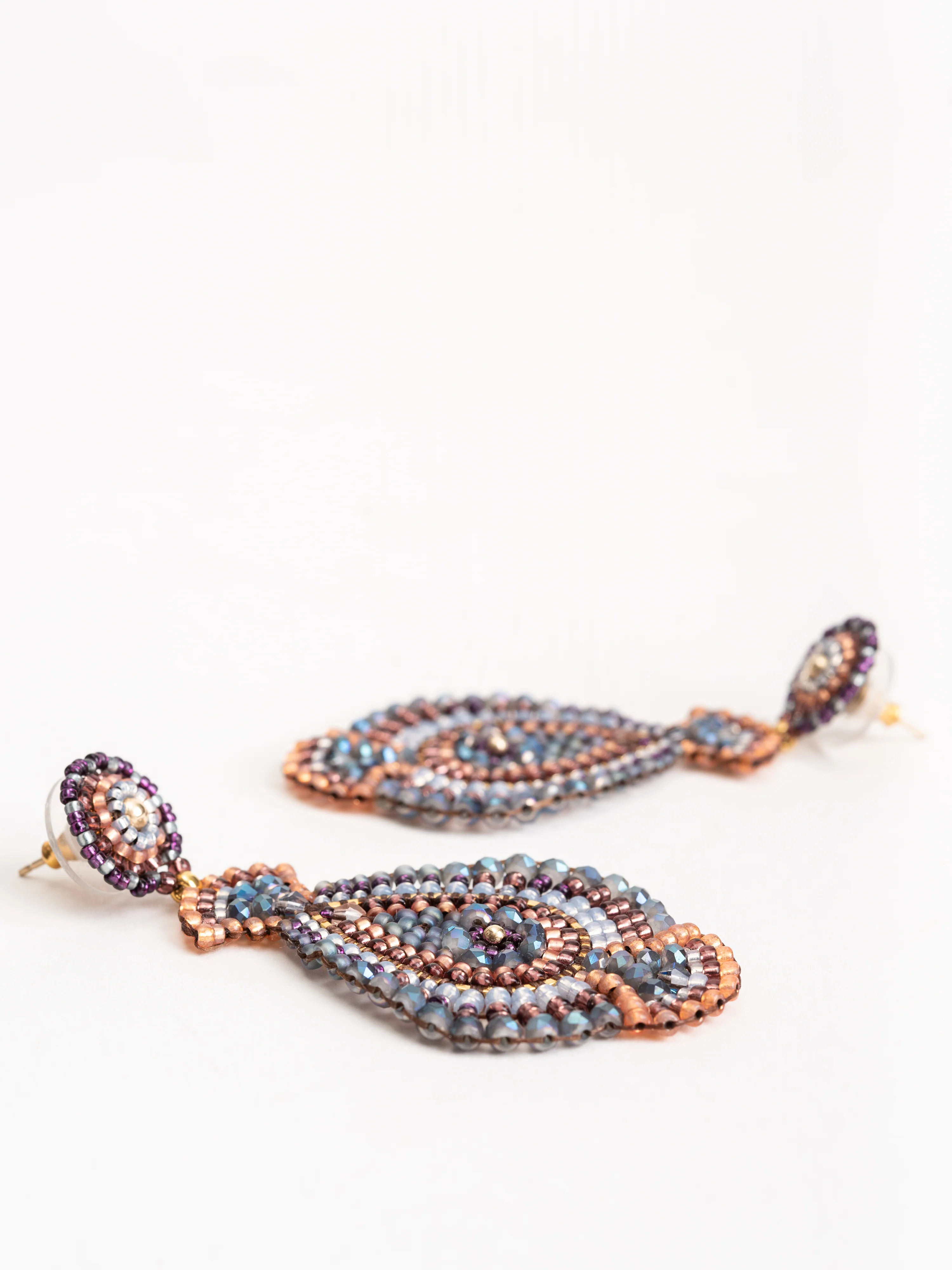 multicolor teardrop earrings - Image 2