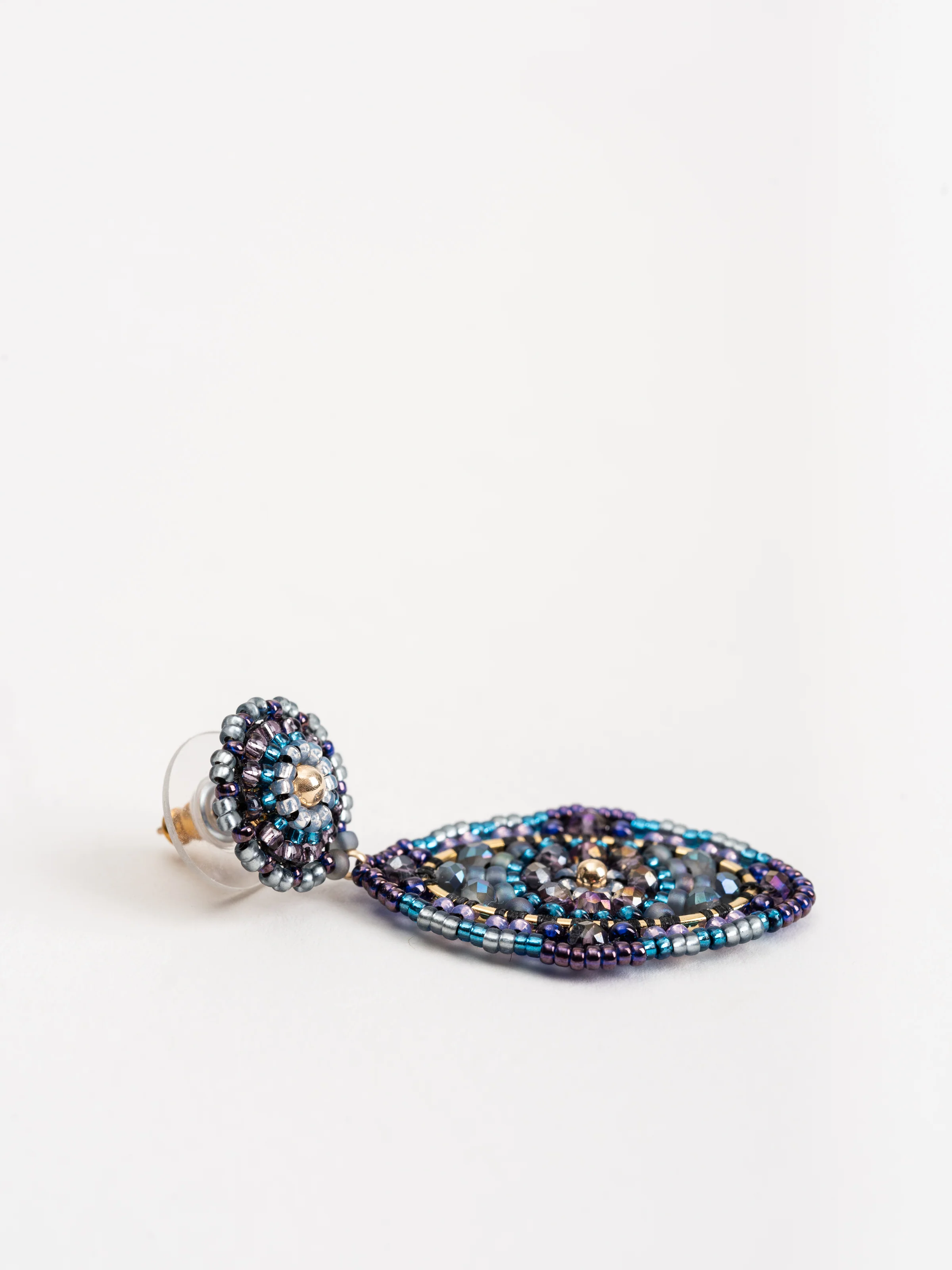 garnet labradorite earrings - Image 3