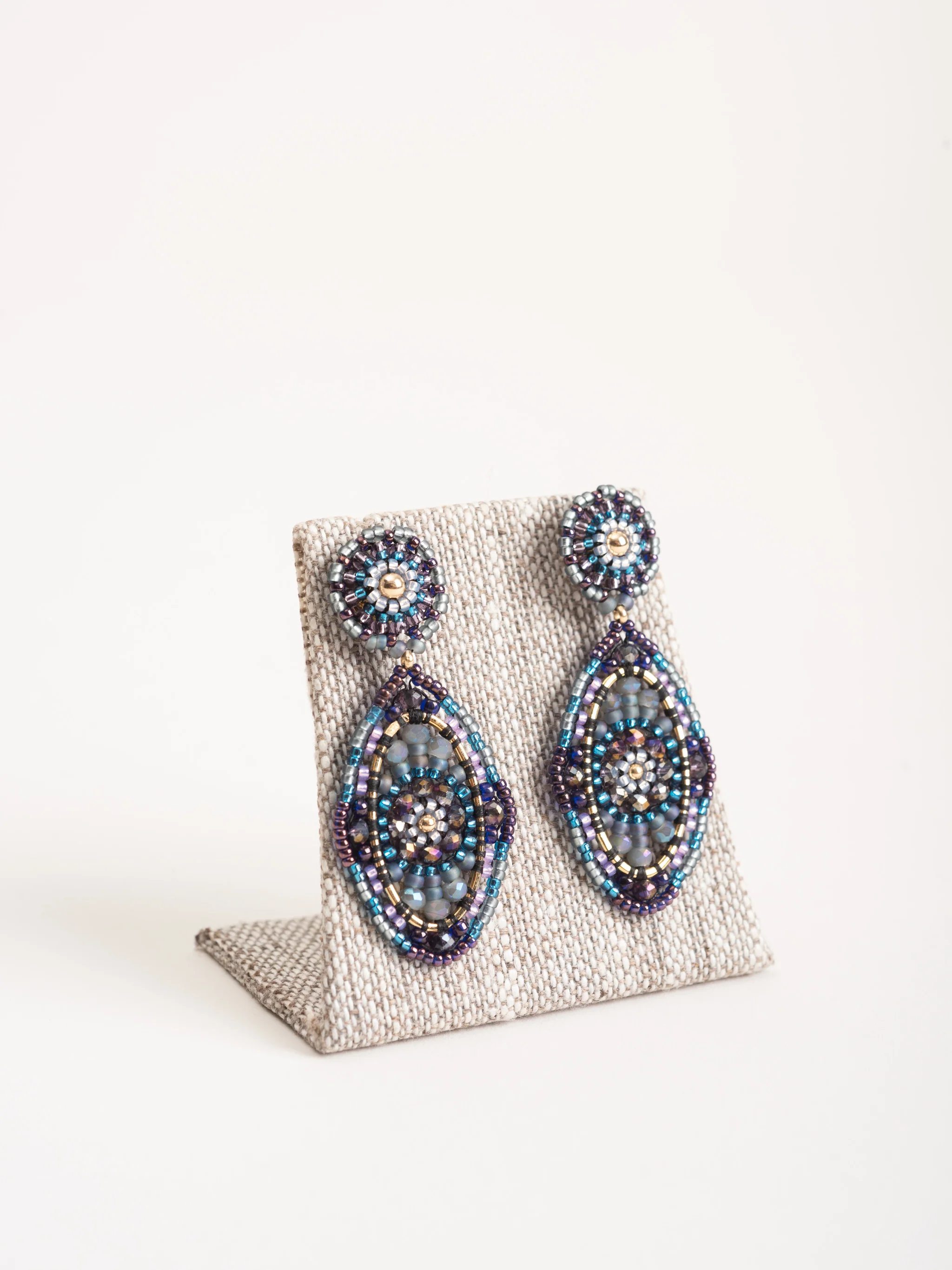 labradorite hydro quartz earrings - Image 4