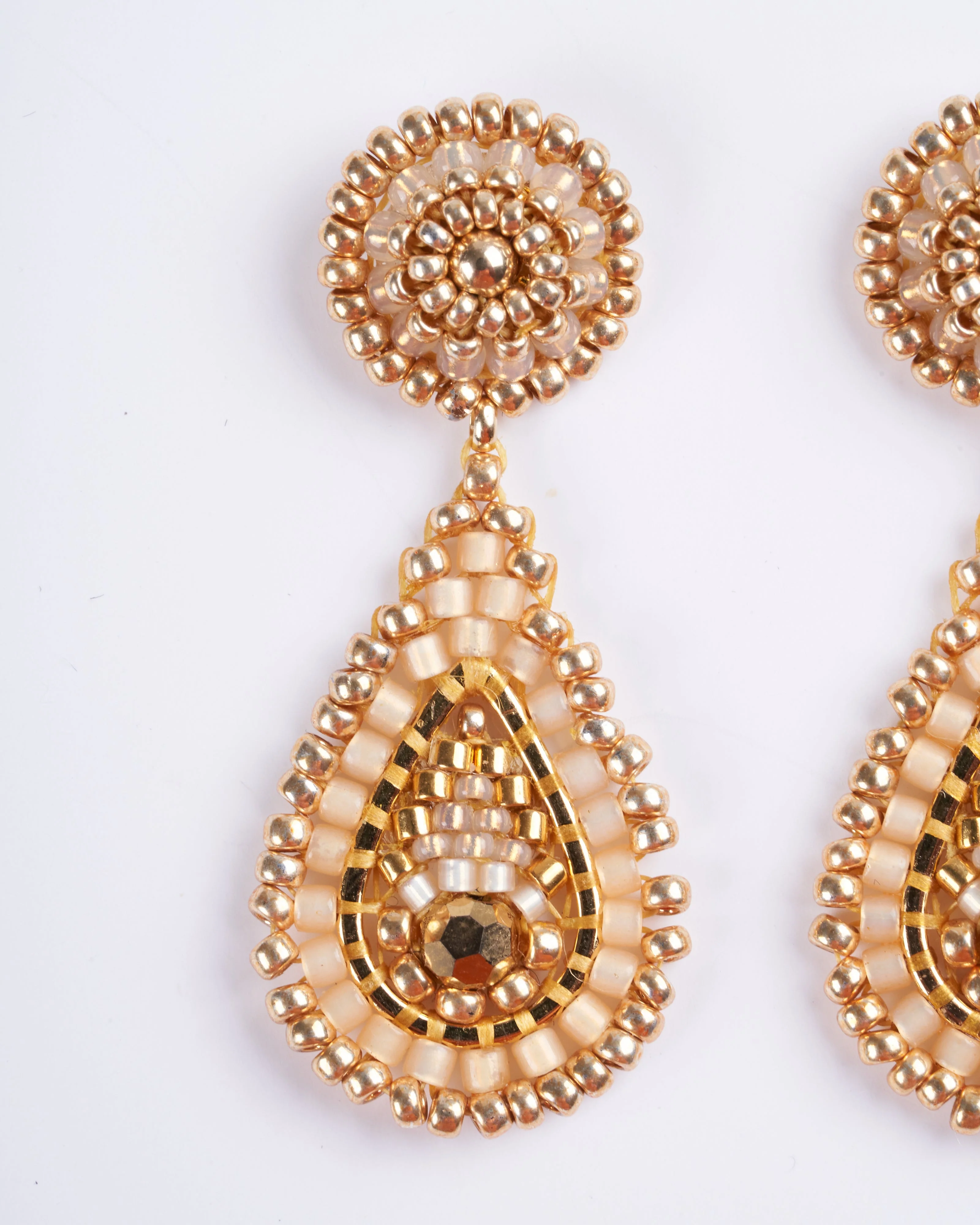 gold post with tear drop - gold - Image 2