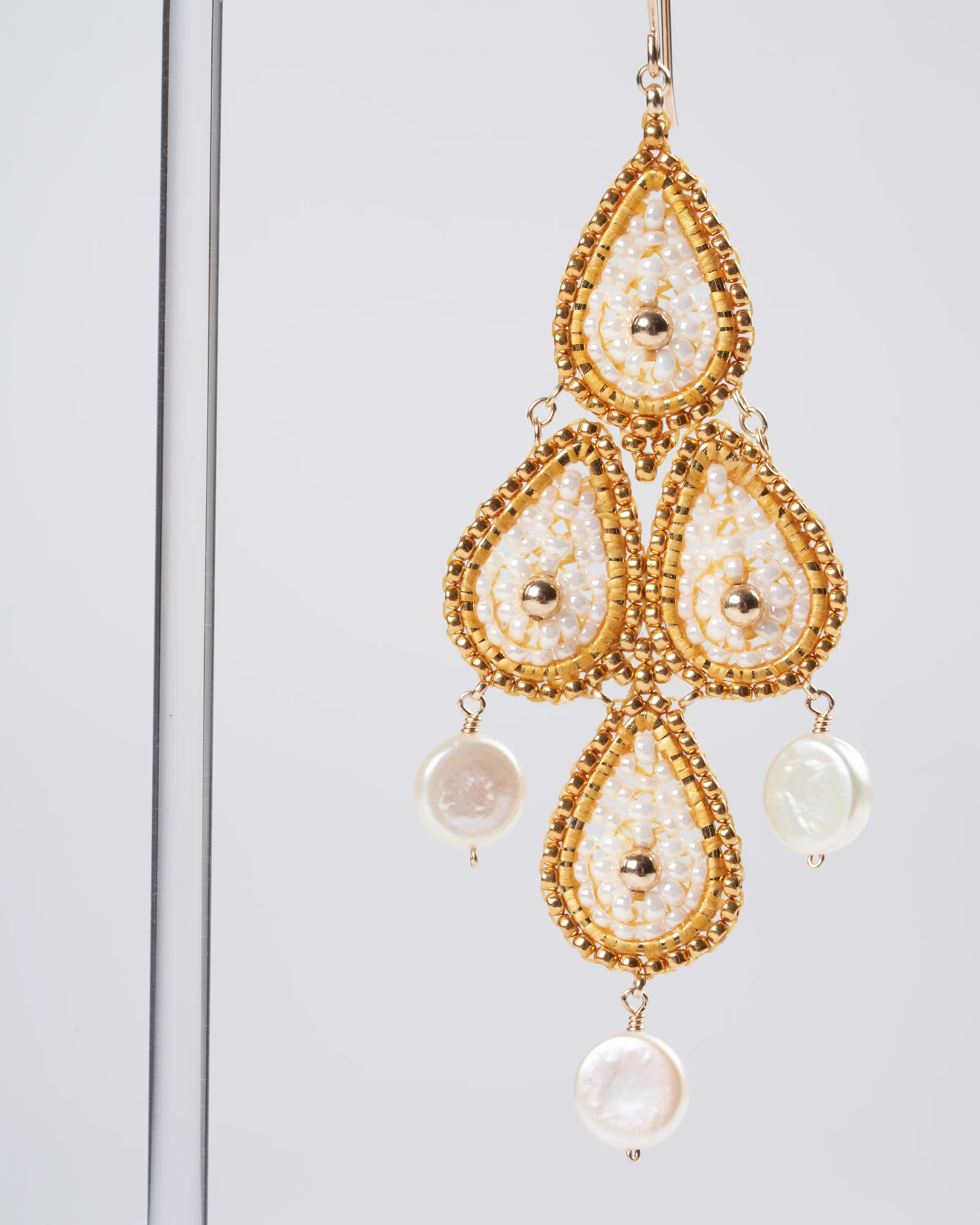 opalite /miyuki 18kgp rondelle 14kgf, - stone gold - Image 3