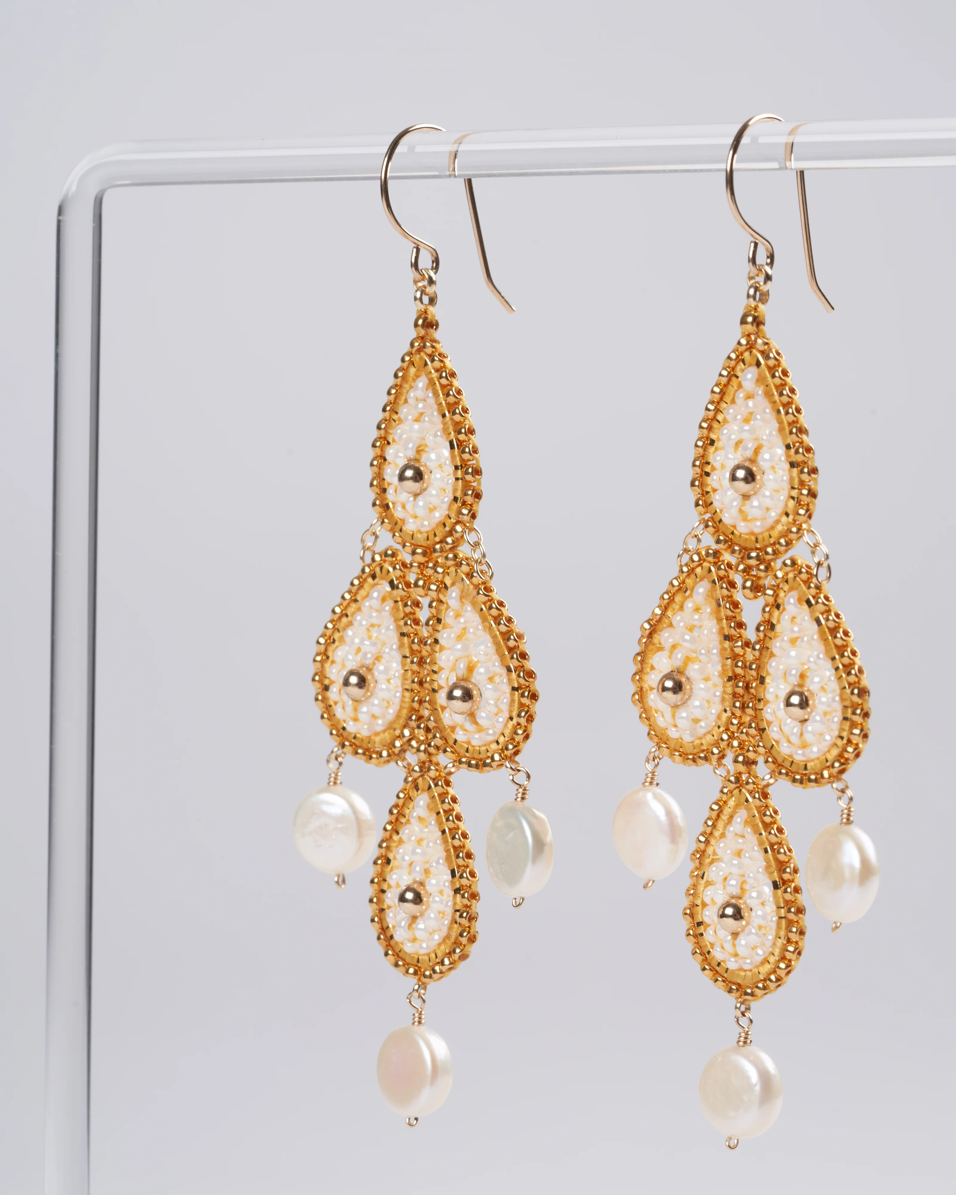 opalite /miyuki 18kgp rondelle 14kgf, - stone gold - Image 4