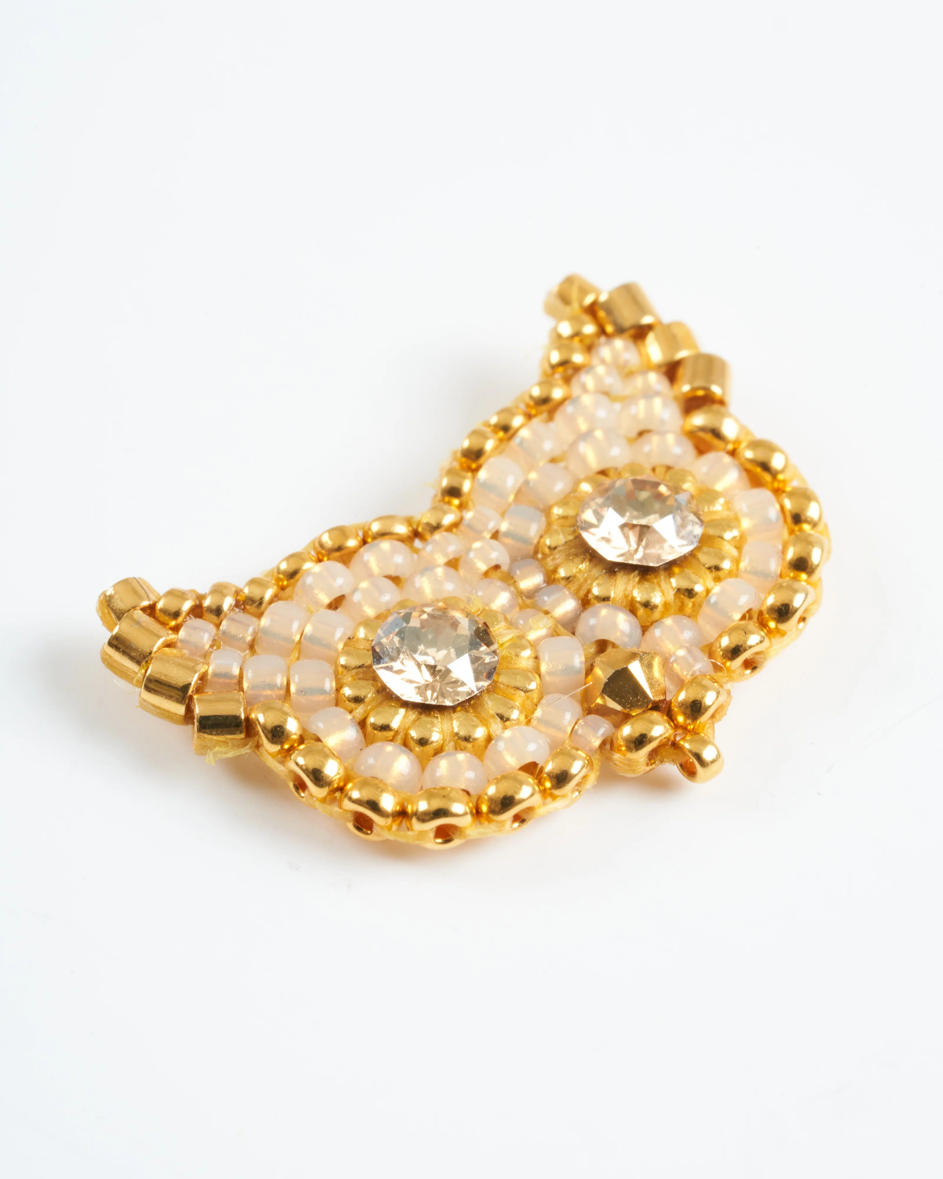 swarovski/rondelle owl stud earrings - gold - Image 4