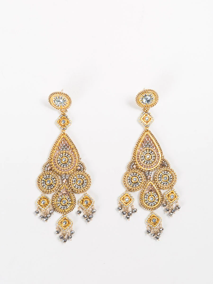 pyrite silver earrings - Image 3