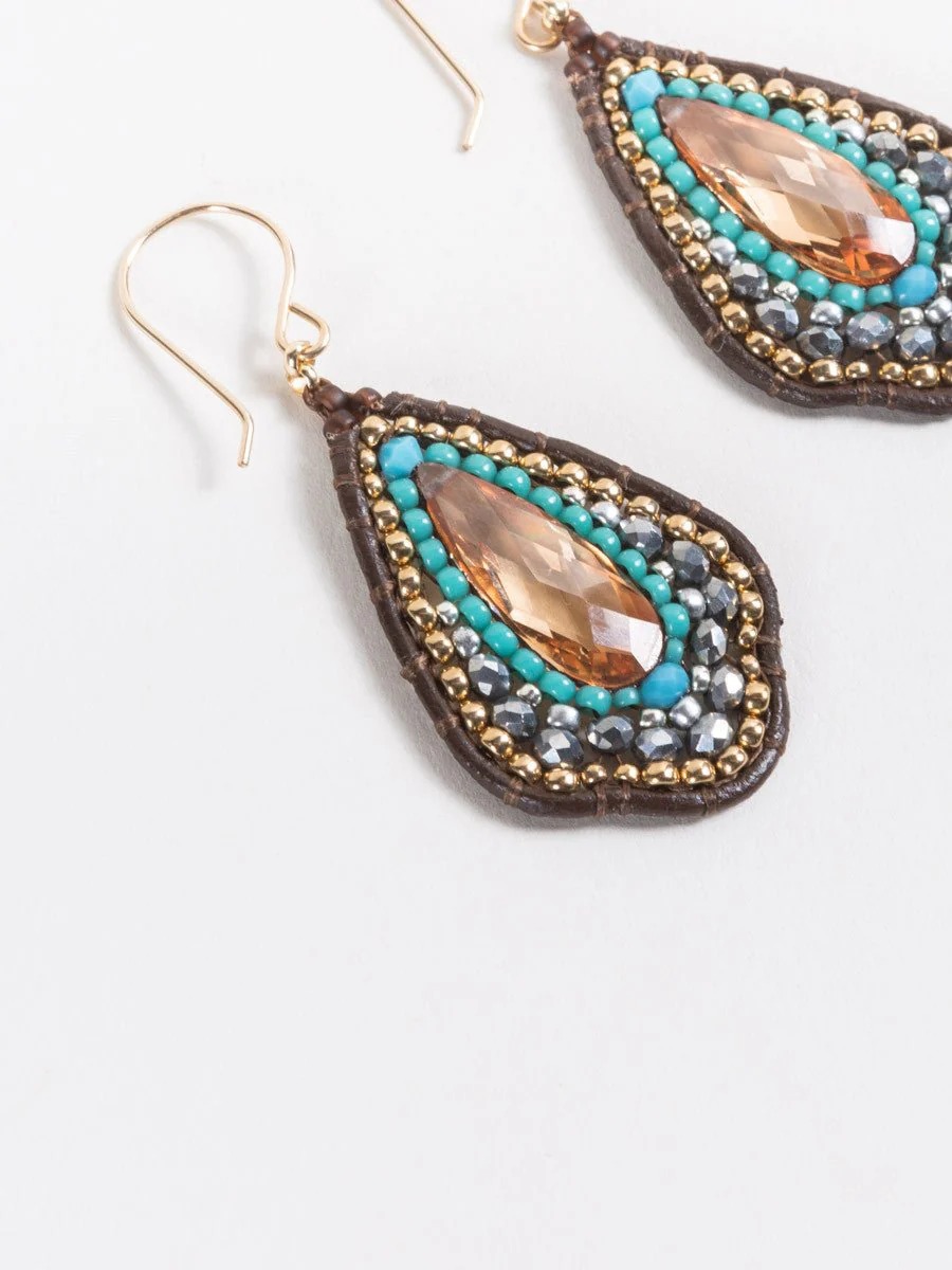teardrop topaz earrings - Image 3