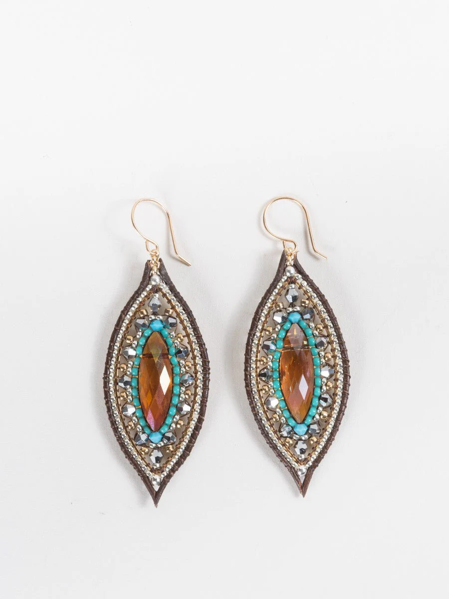 topaz oval earrings - Image 2