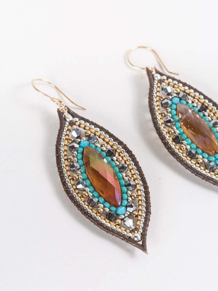 topaz oval earrings - Image 3