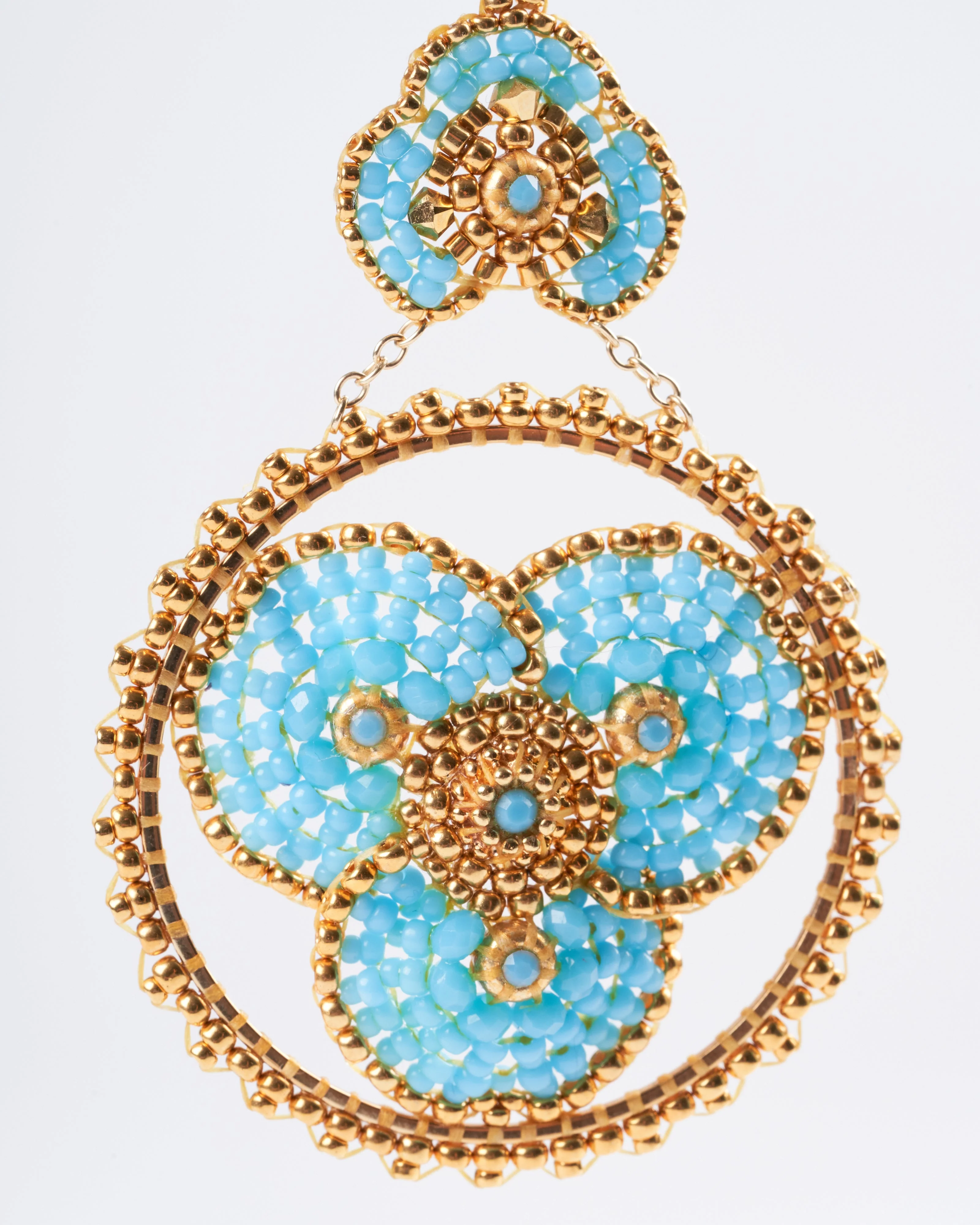 swarovski blue hydroquartz earrings - blue - Image 4