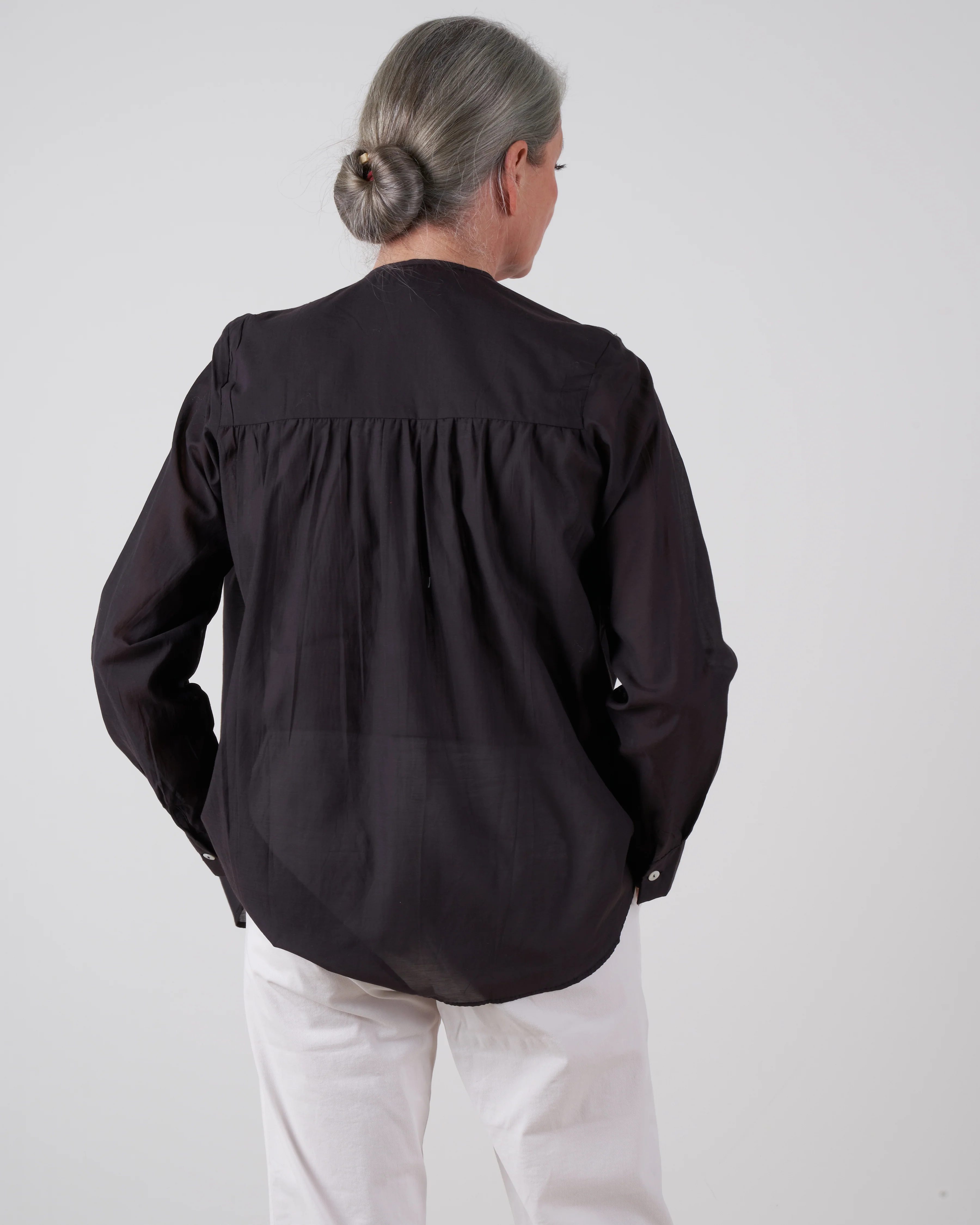 florian top - noir voile - Image 2