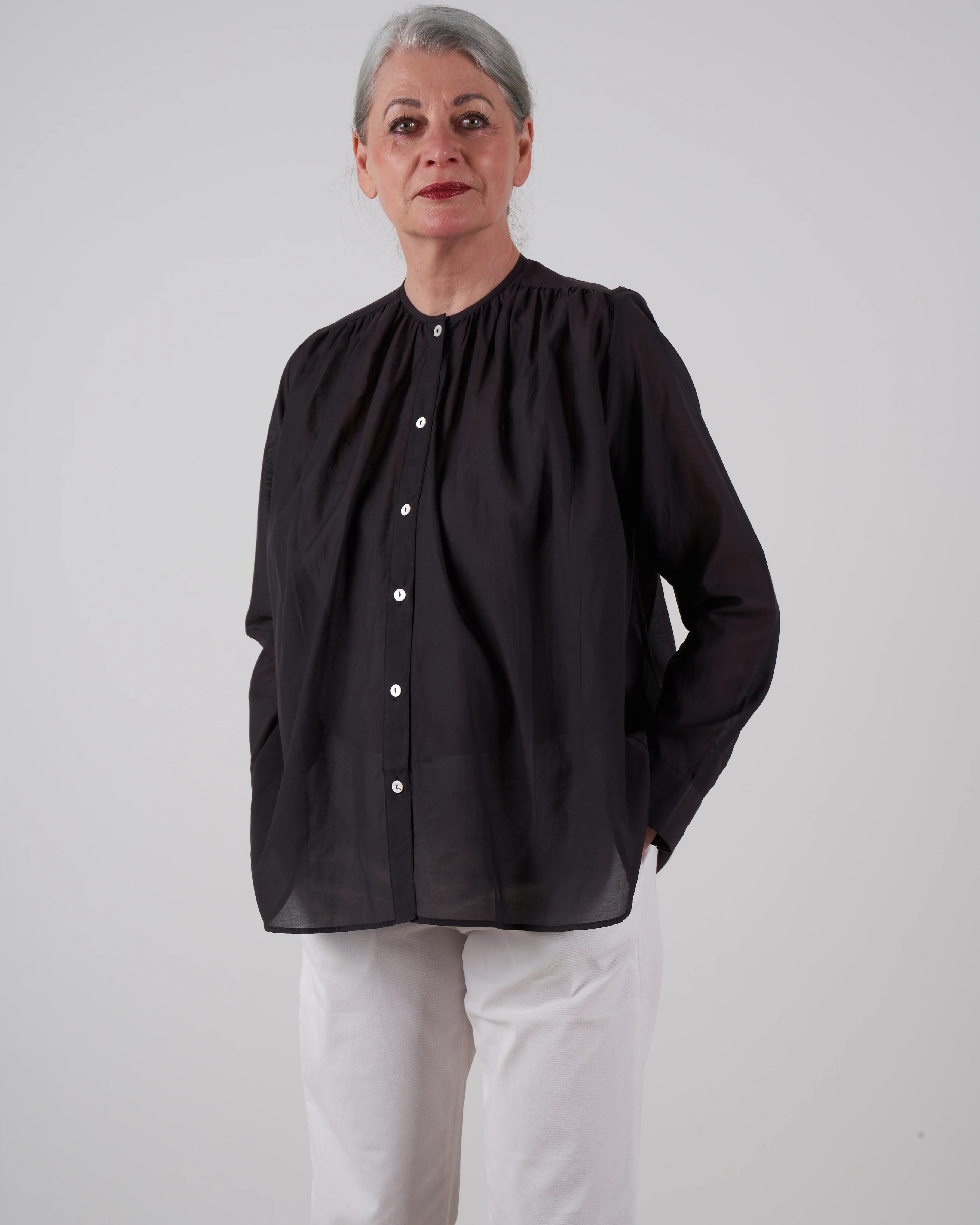 florian top - noir voile - Image 3