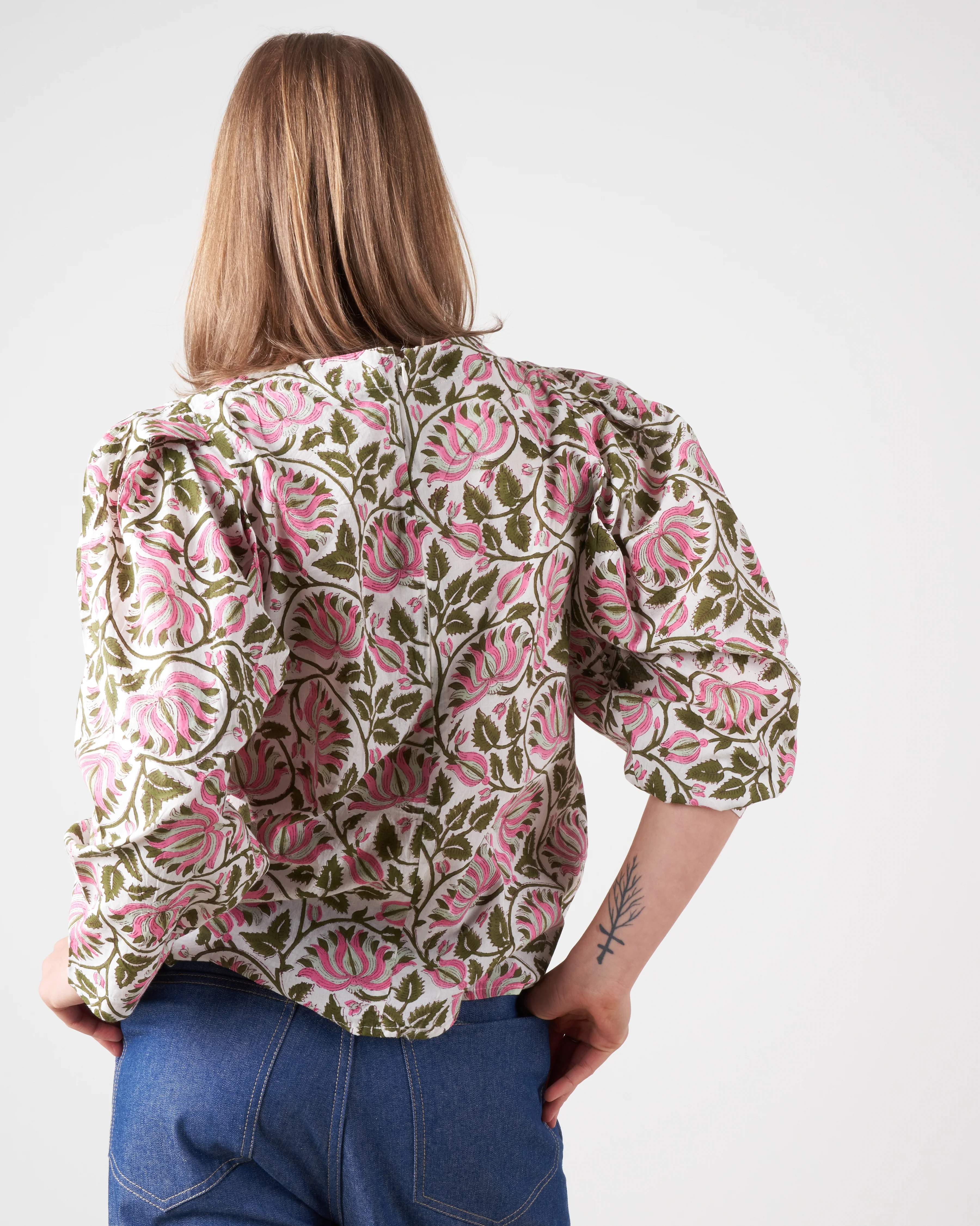 lila top - lotus flower - Image 3