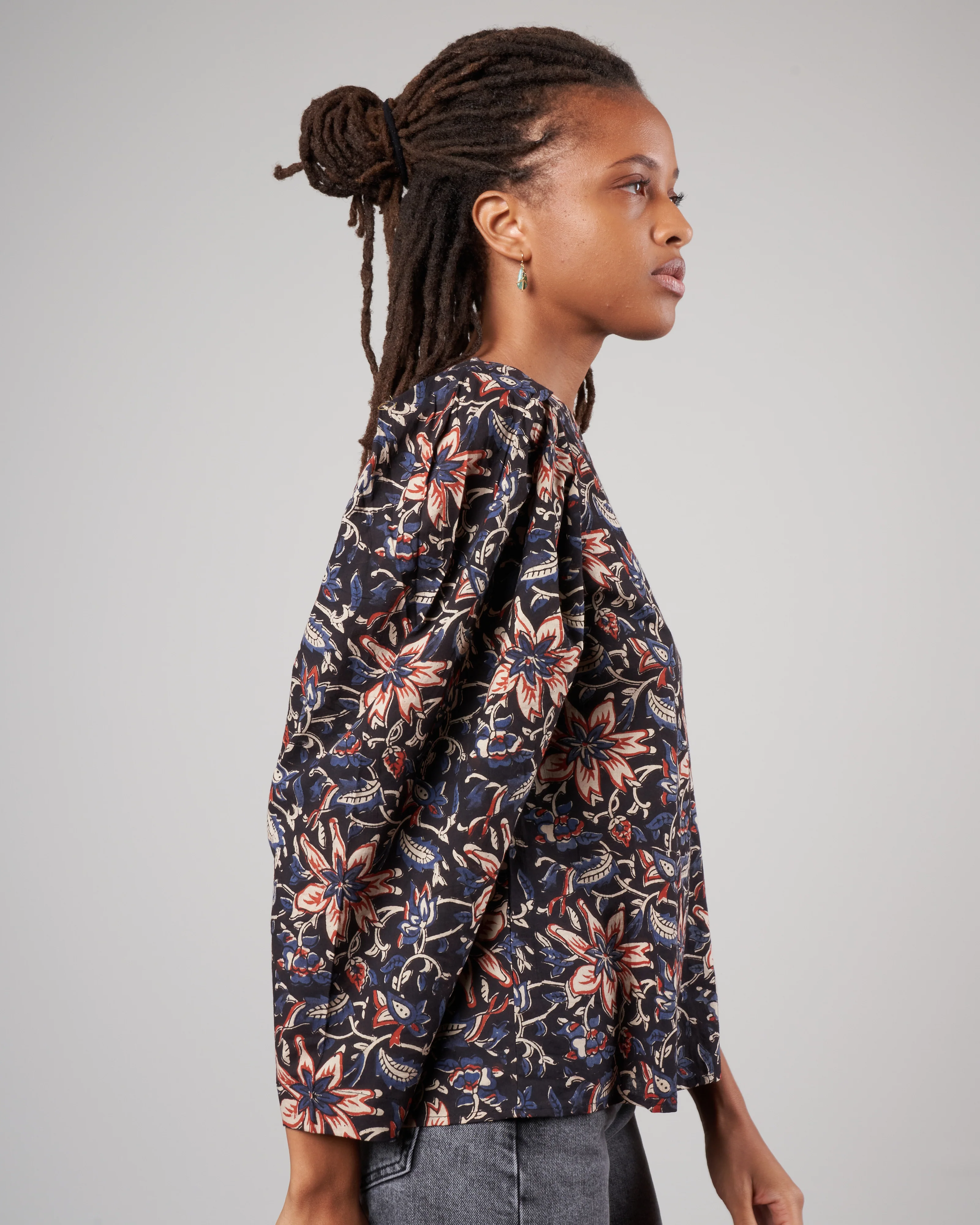lila top - midnight garden - Image 4