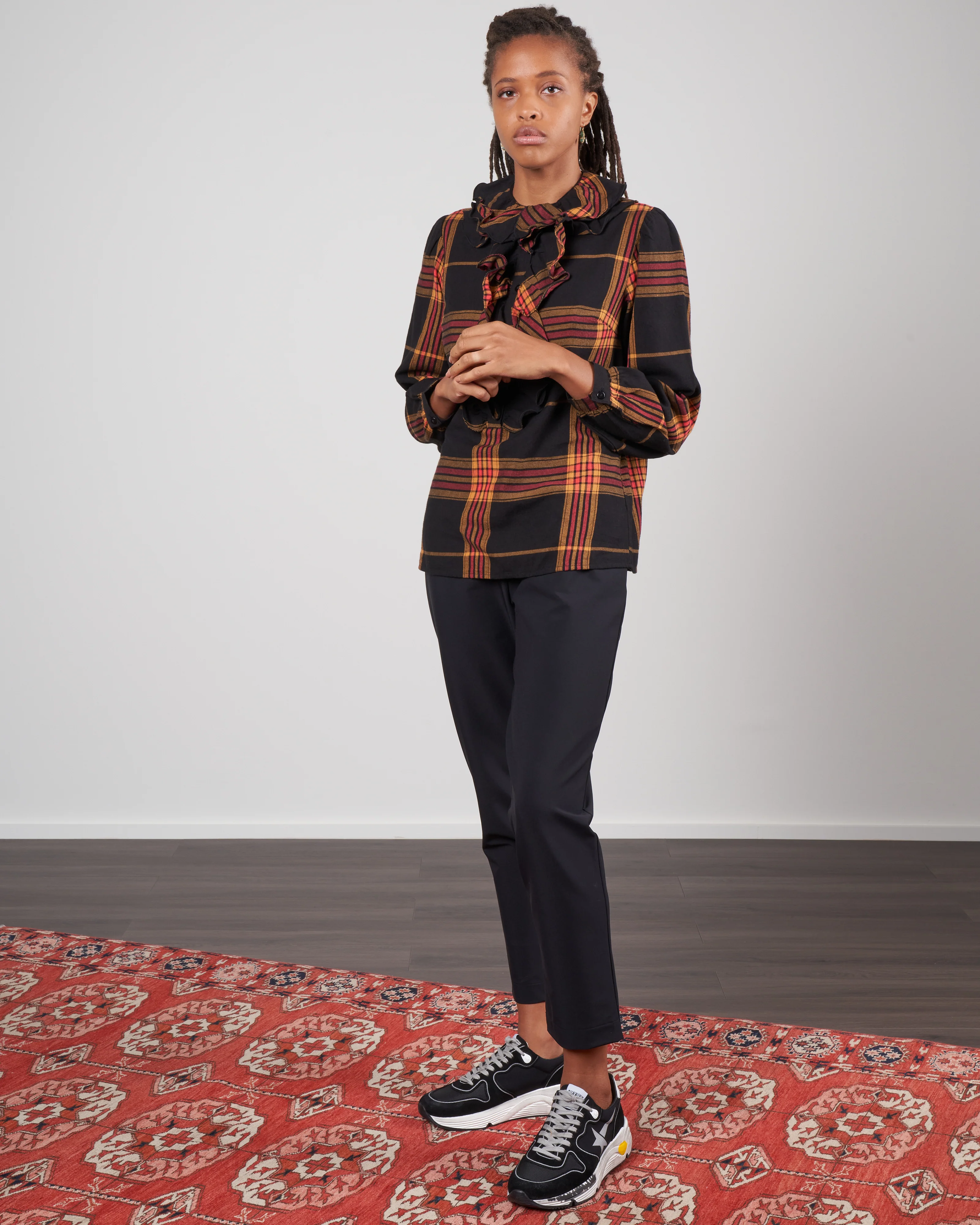 pippa top - warm plaid - Image 2