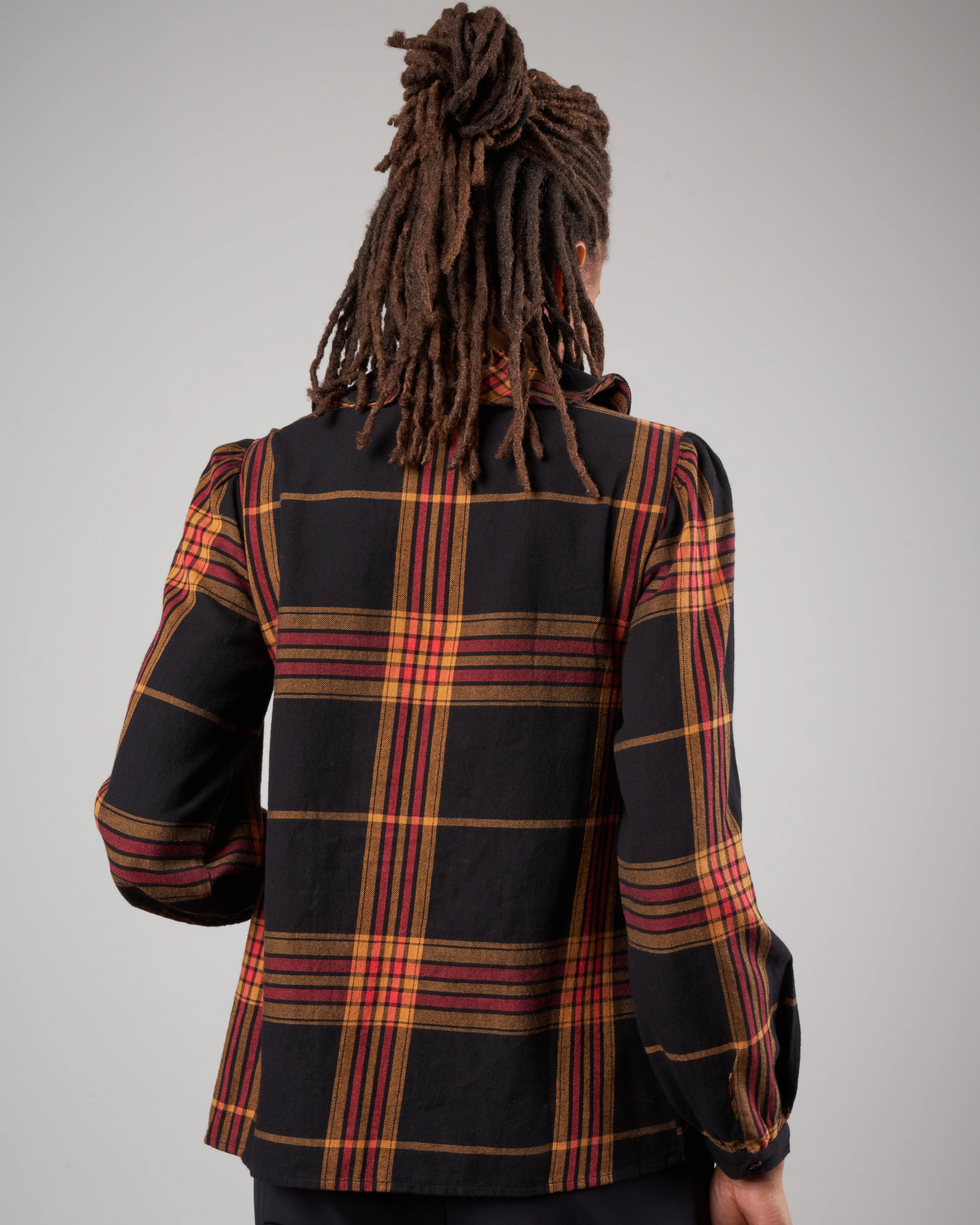 pippa top - warm plaid - Image 4