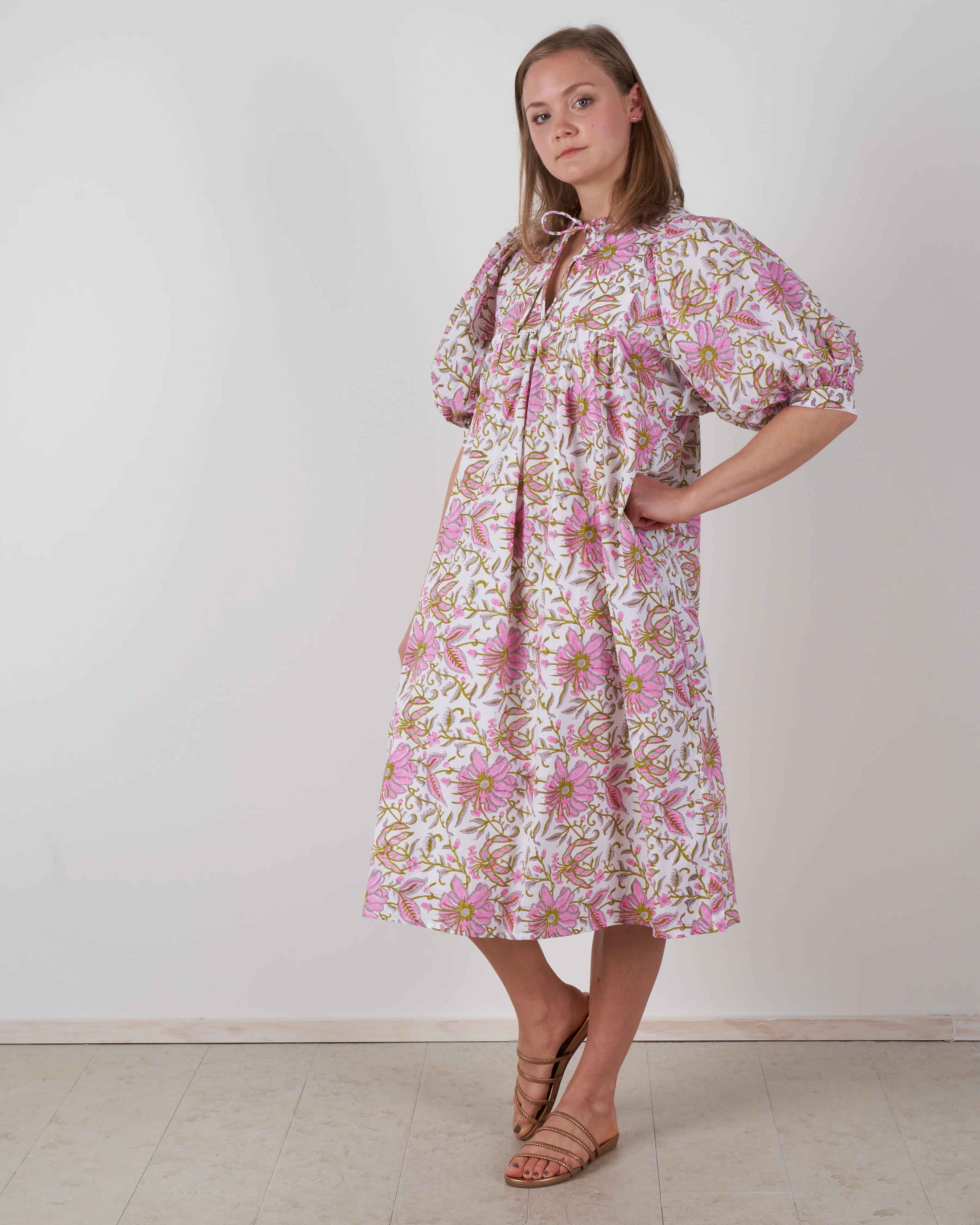 saffron dress - pink lily - Image 2