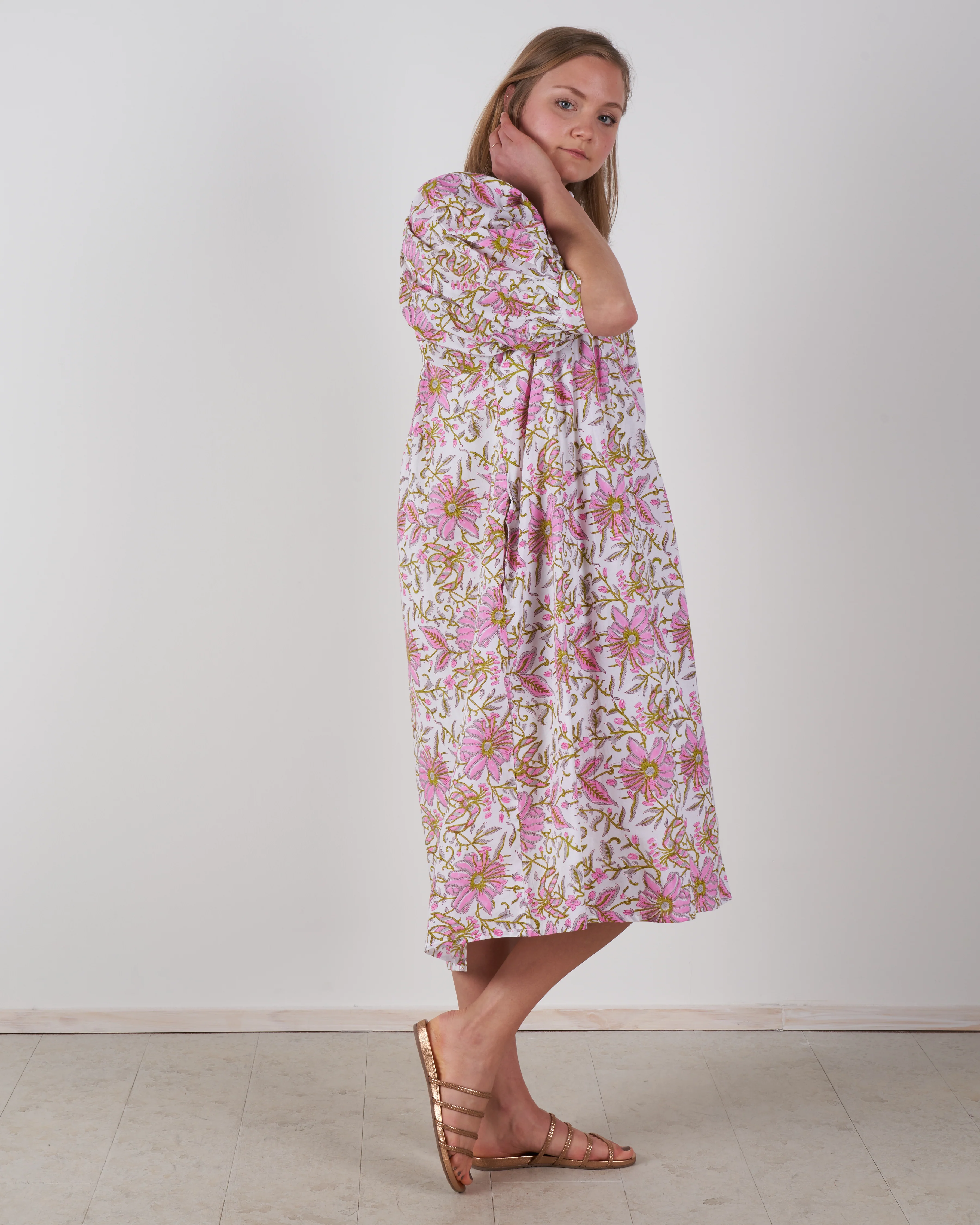 saffron dress - pink lily - Image 3