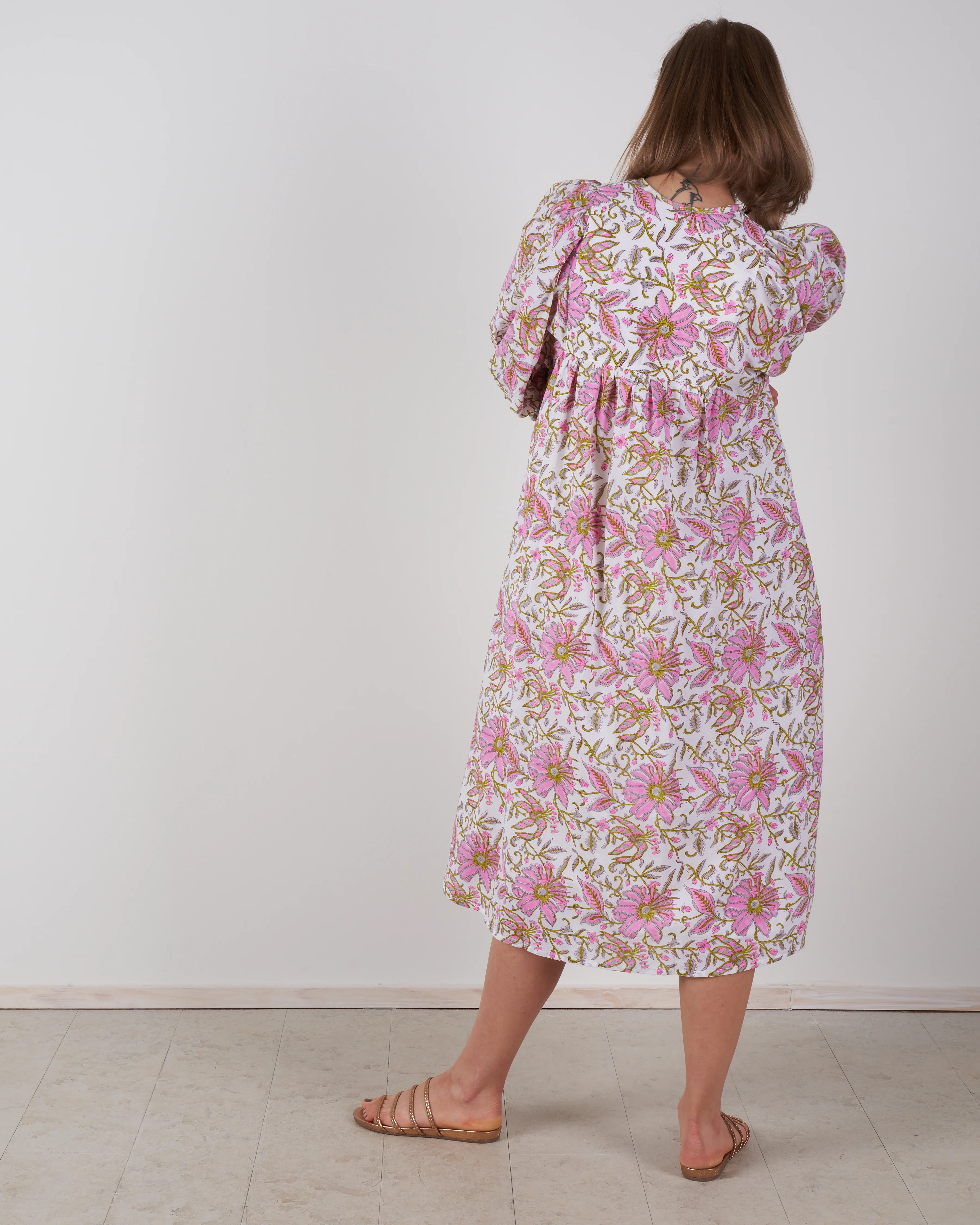 saffron dress - pink lily - Image 4