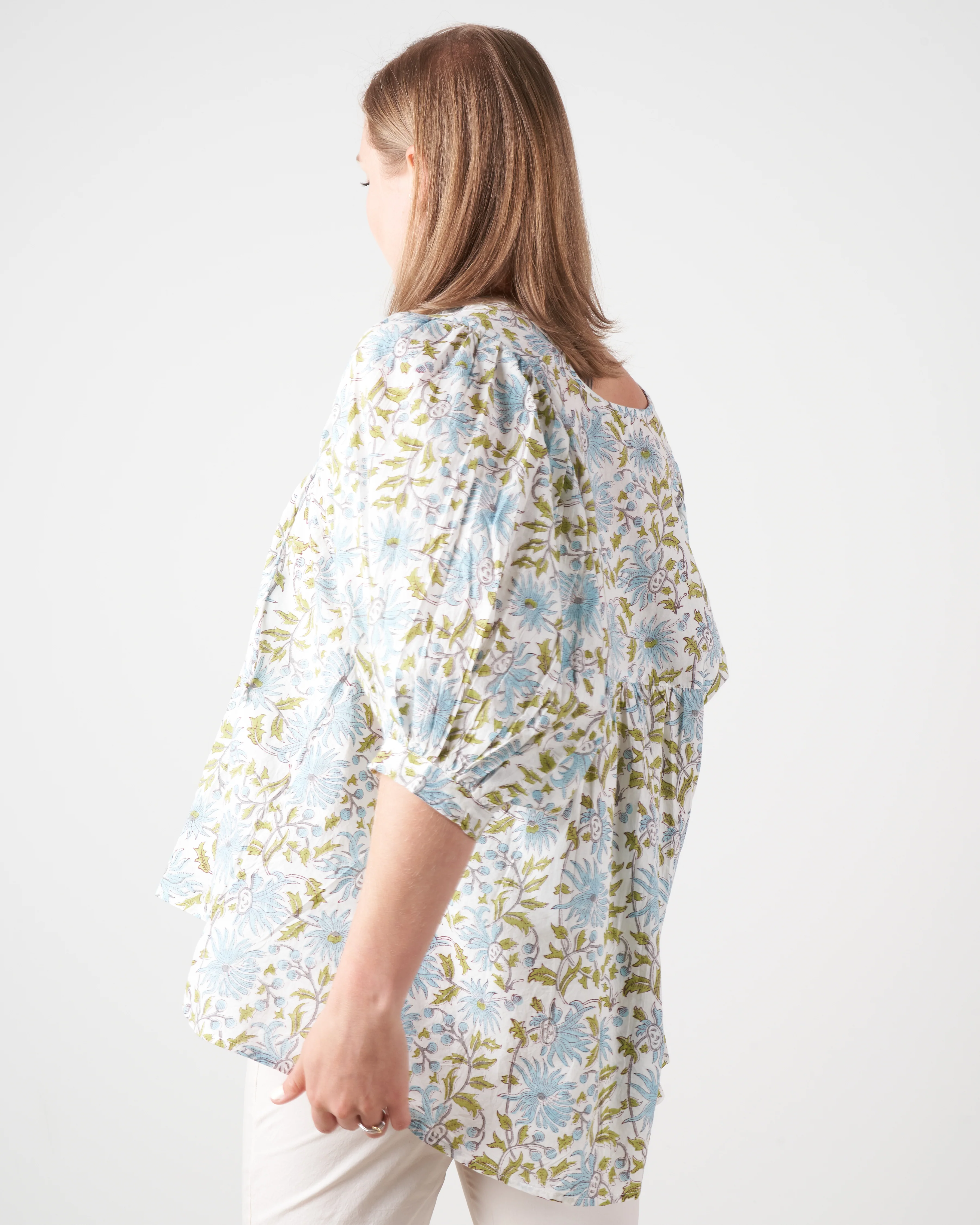 thalia top - blue vine - Image 2